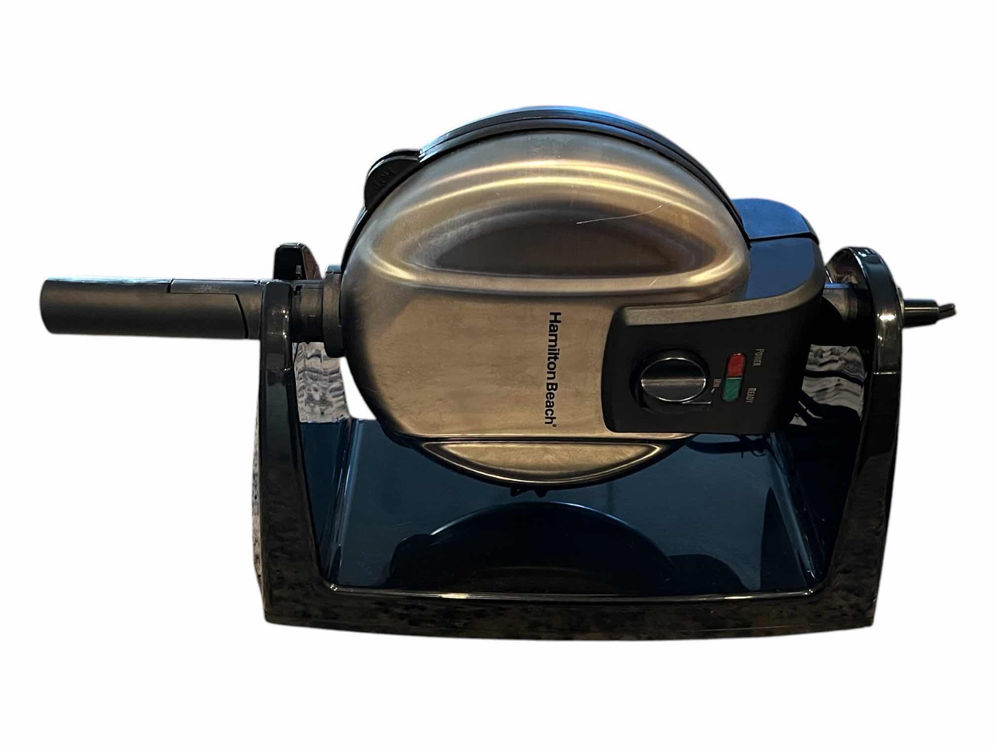 Photo 1 of HAMILTON BEACH STAINLESS STEEL SINGLE WAFFLE MAKER 26030