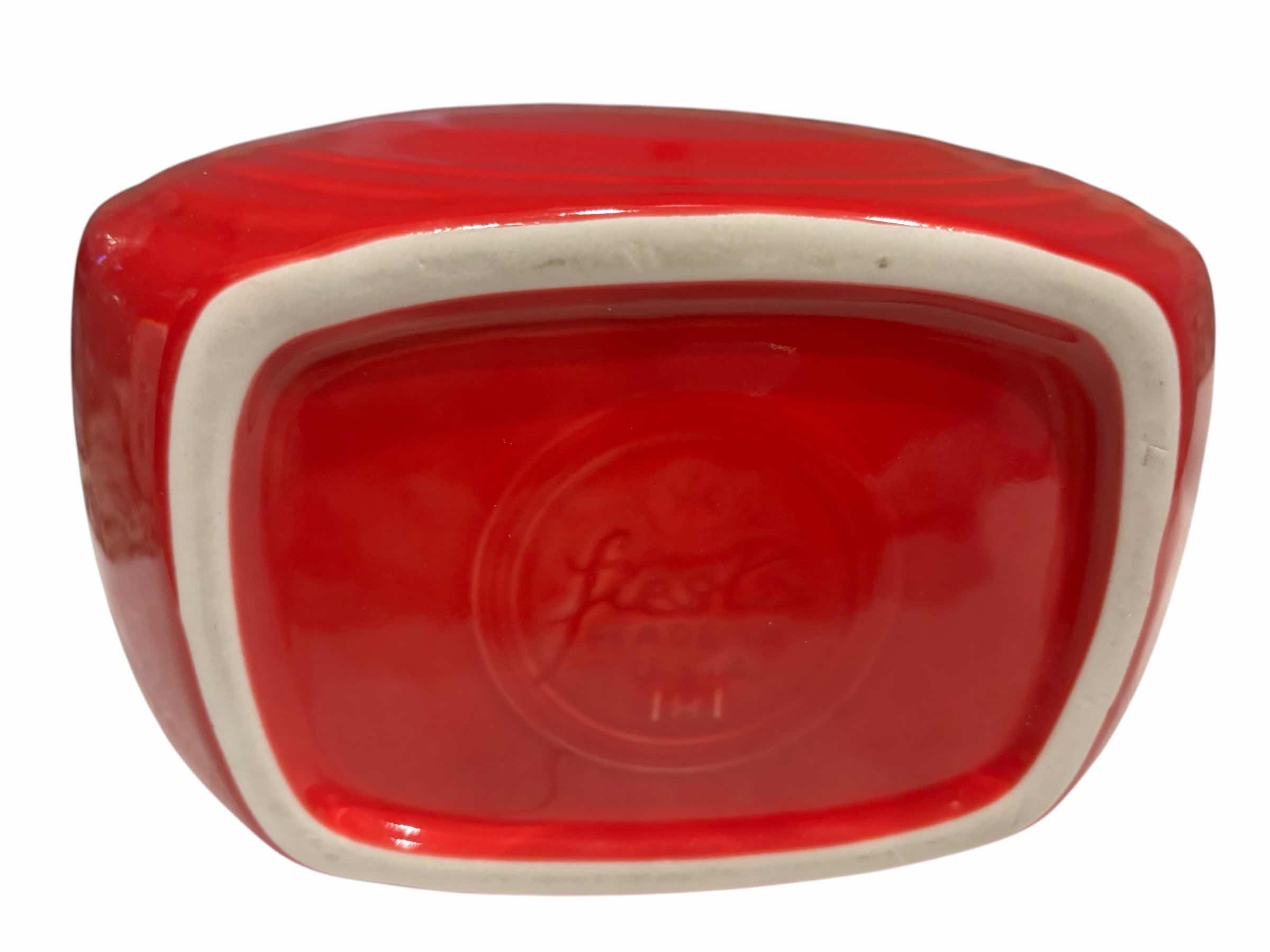Photo 1 of FIESTA 67oz LARGE DISK PITCHER, SCARLET  9” X 5” H7.25”