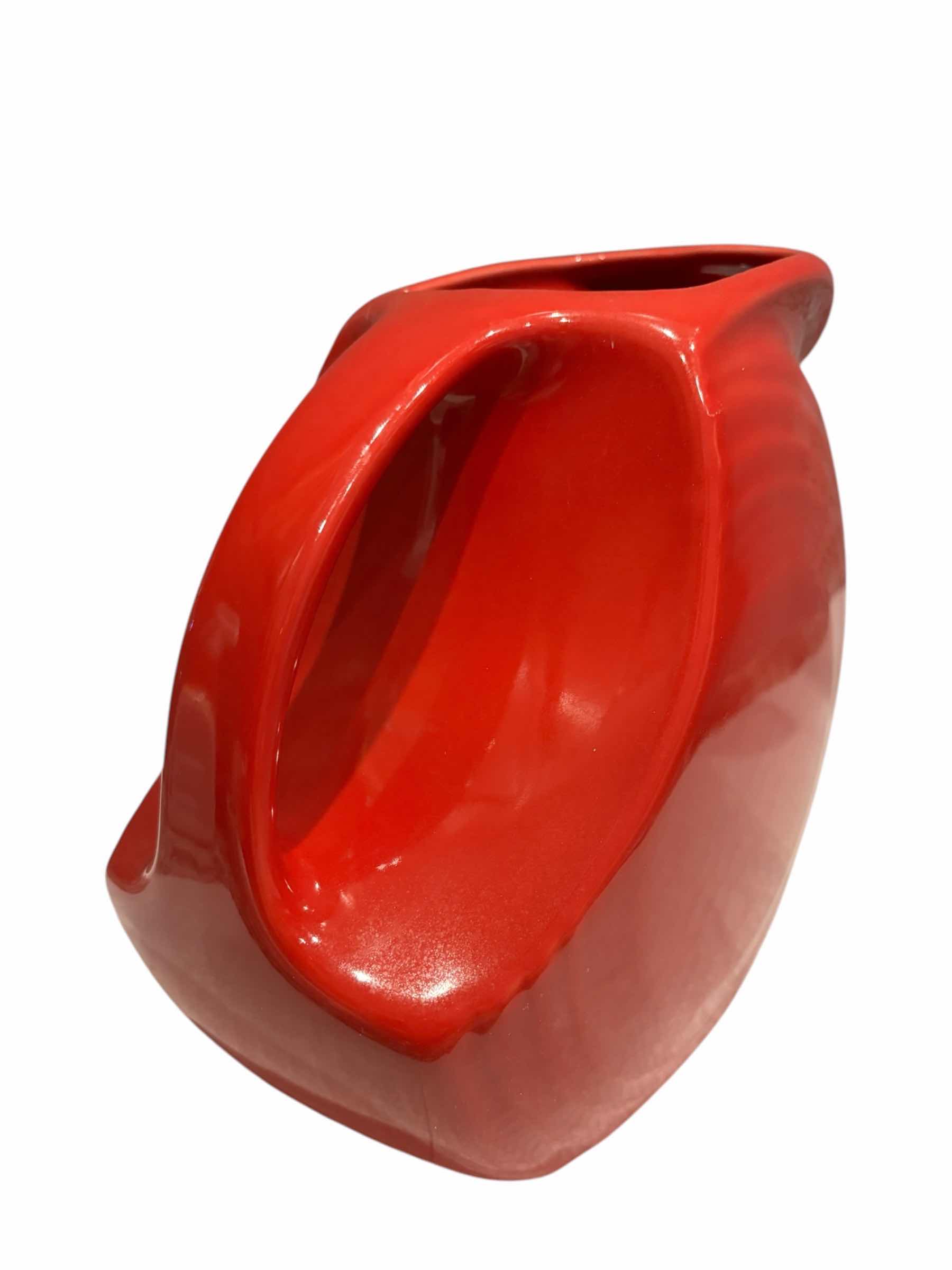 Photo 1 of FIESTA 67oz LARGE DISK PITCHER, SCARLET  9” X 5” H7.25”