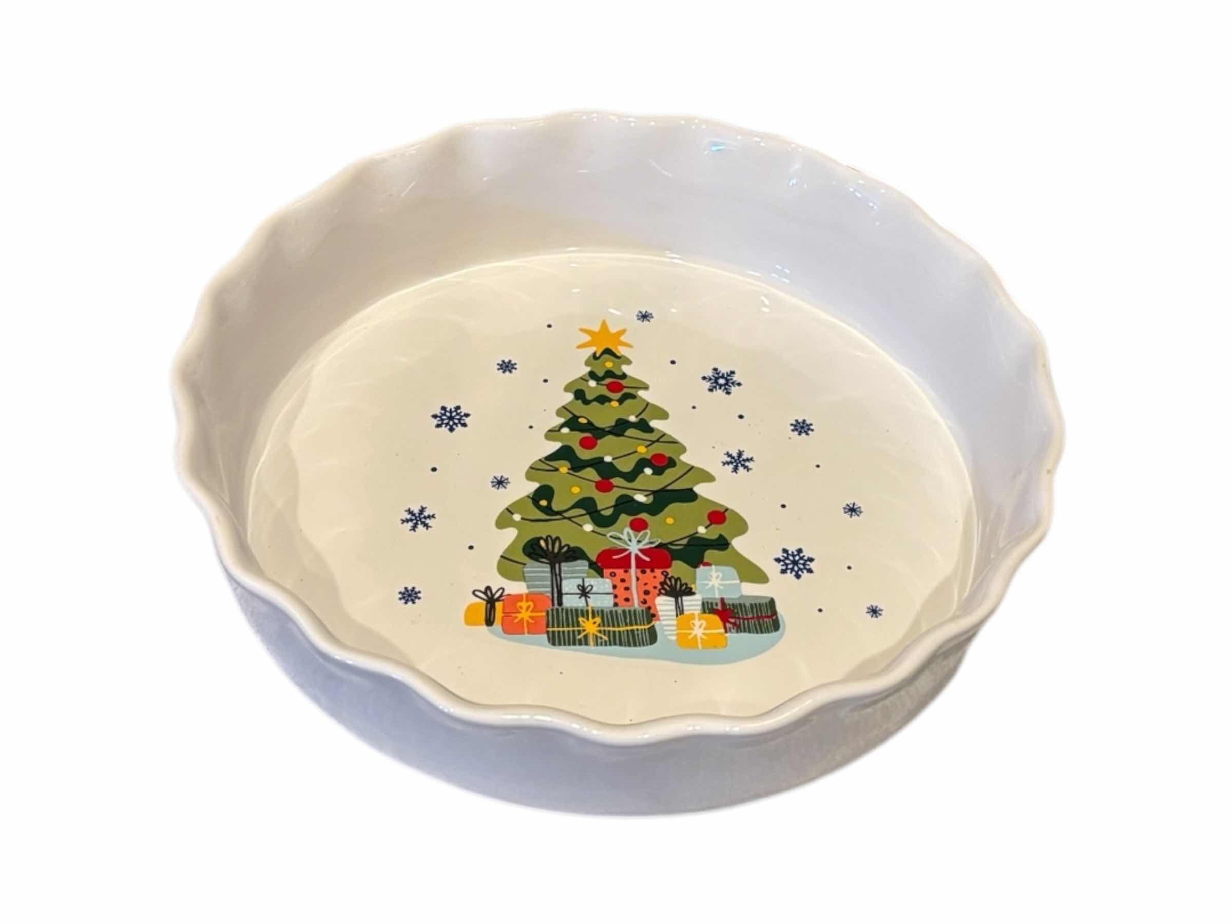 Photo 1 of CHRISTMAS THEME CERAMIC DISHES- SERVING TRAY, EGG TRAY & TART PLATE $35