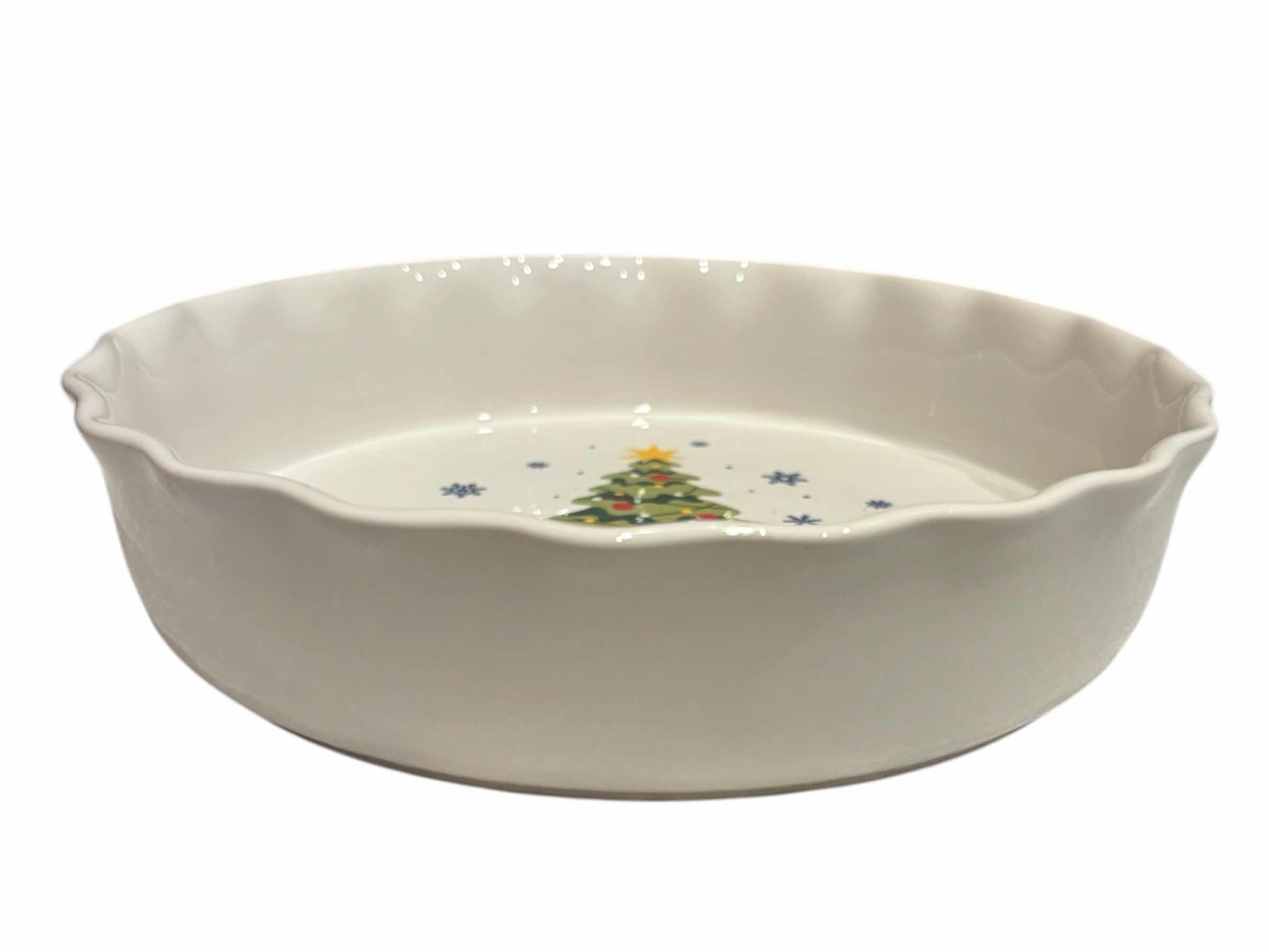 Photo 1 of CHRISTMAS THEME CERAMIC DISHES- SERVING TRAY, EGG TRAY & TART PLATE $35