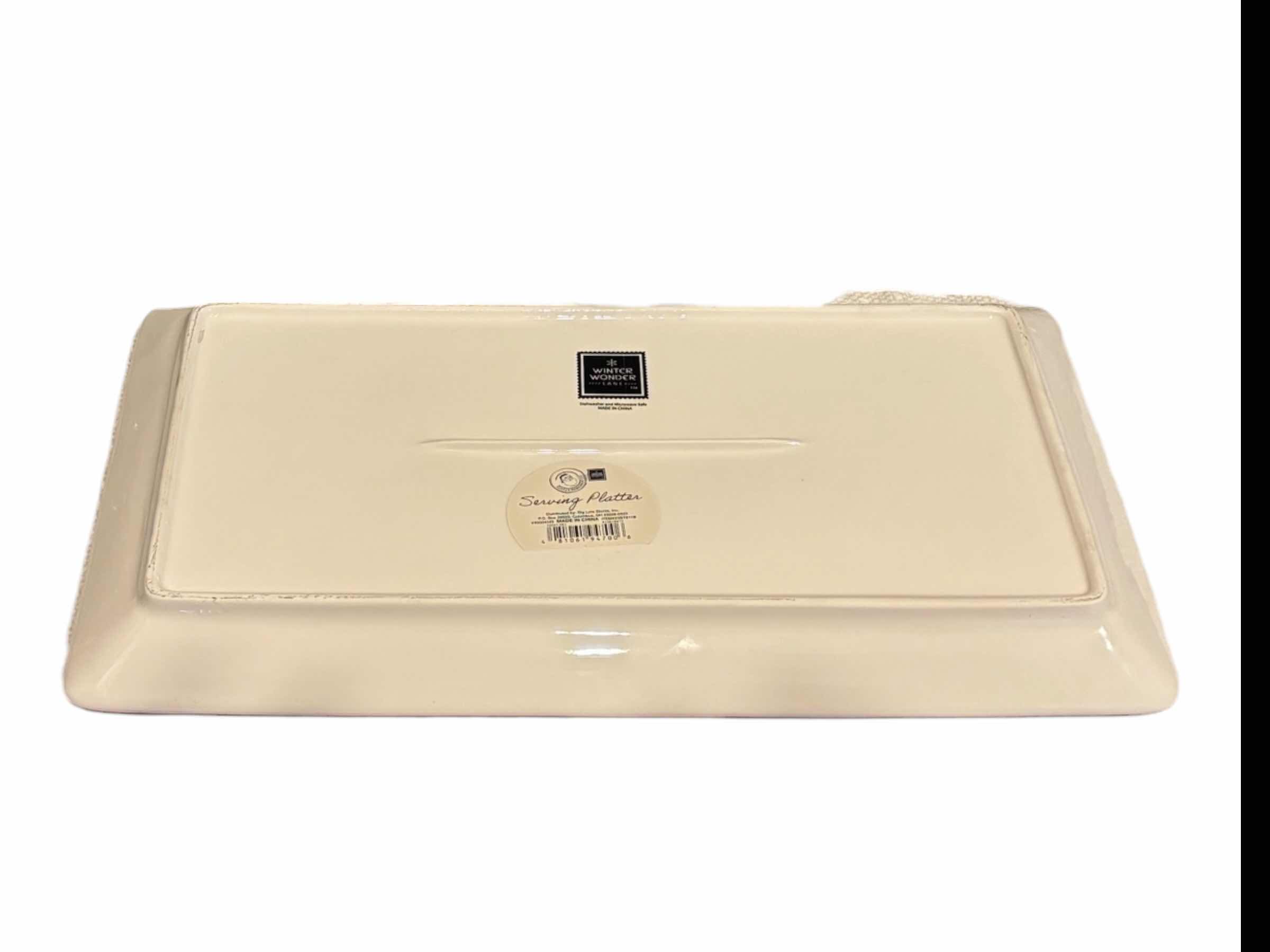 Photo 1 of CHRISTMAS THEME CERAMIC DISHES- SERVING TRAY, EGG TRAY & TART PLATE $35