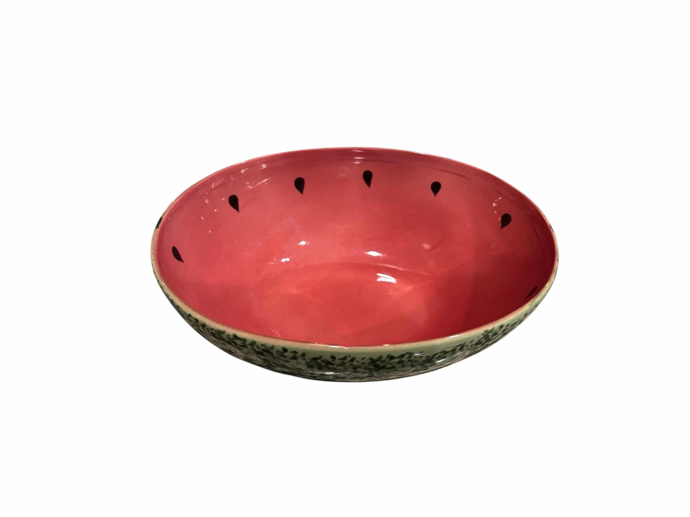 Photo 1 of 6 PC CERAMIC WATERMELON SERVING SET