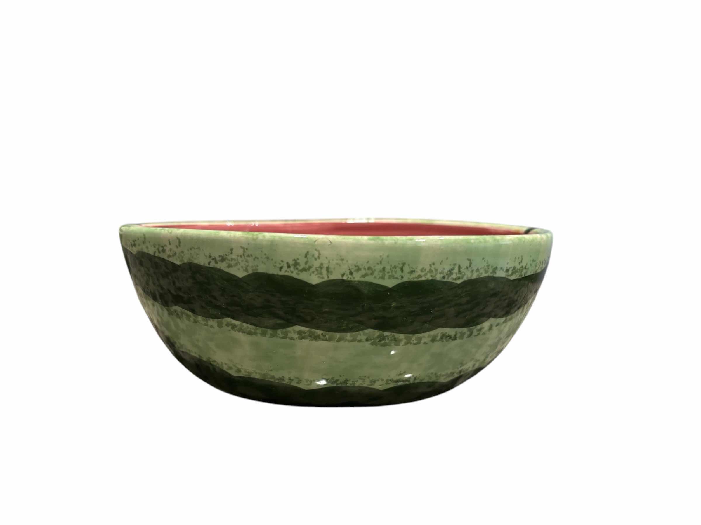 Photo 1 of 6 PC CERAMIC WATERMELON SERVING SET