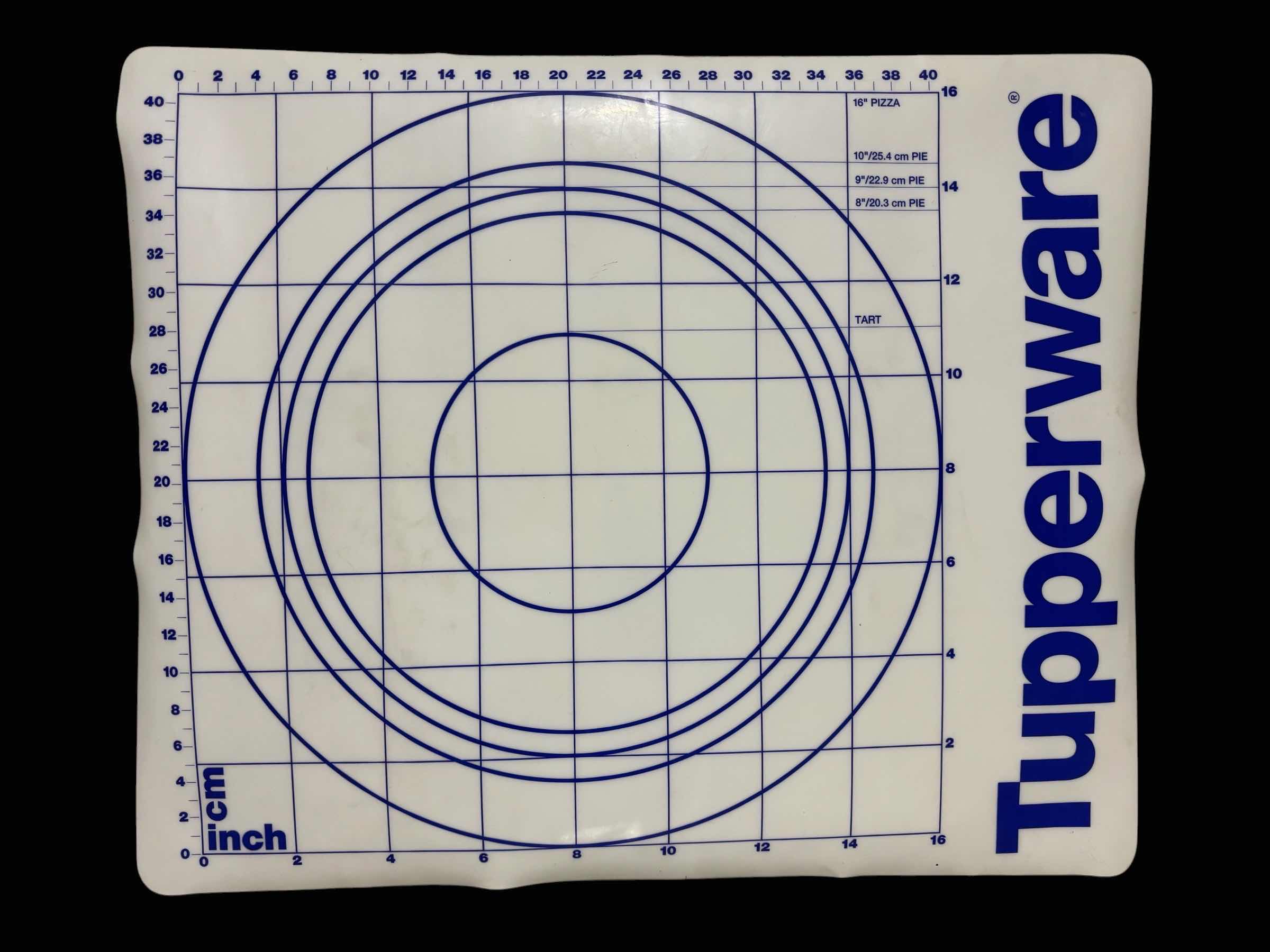 Photo 1 of 2 PC TUPPERWARE PIZZA/PIE MEASUREMENT CHART & SILI BAKE MEASUREMENT & CONVERSION CHART MATS $35