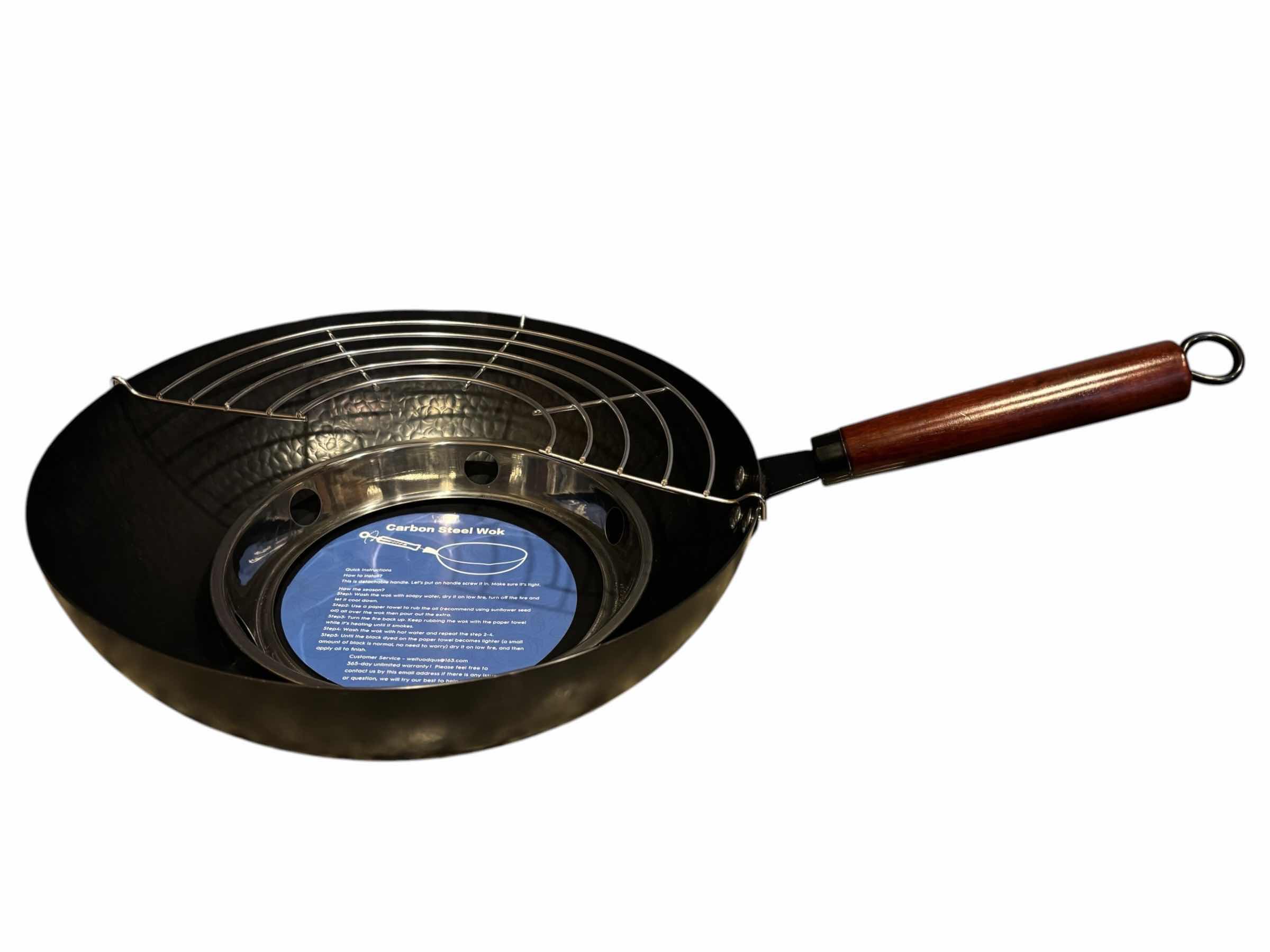 Photo 1 of CARBON STEEL WOK PAN (READ NOTES)