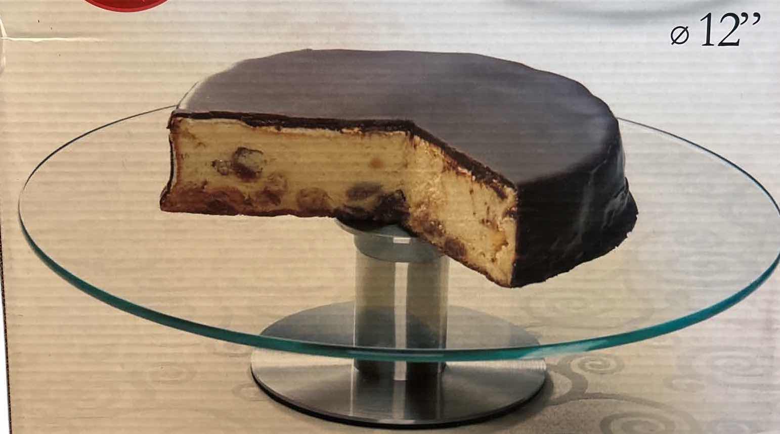 Photo 1 of IMPERIAL REVOLVING GLASS CAKE STAND 12”