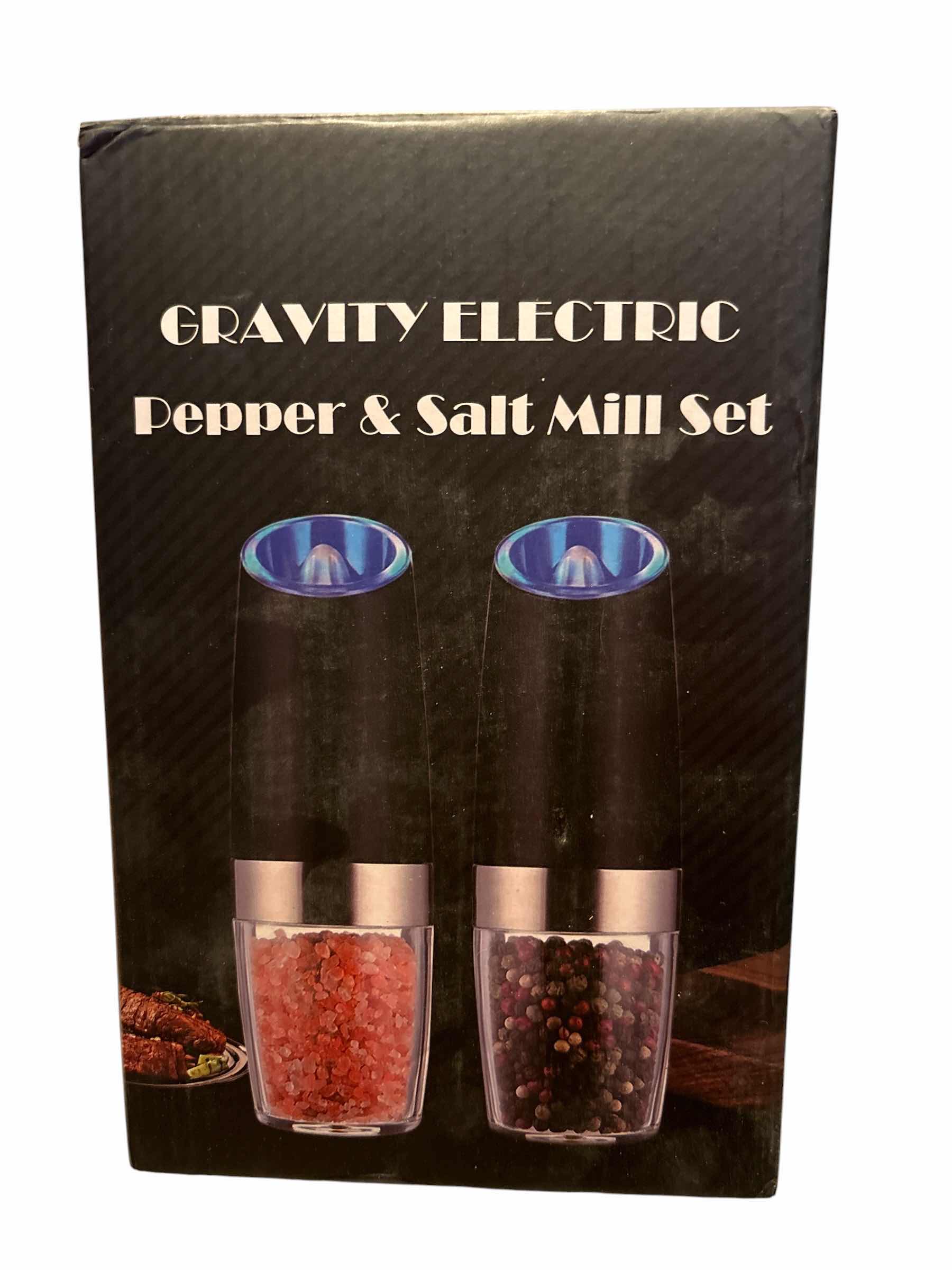 Photo 1 of GRAVITY ELECTRIC PEPPER & SALT MILL SET $33
