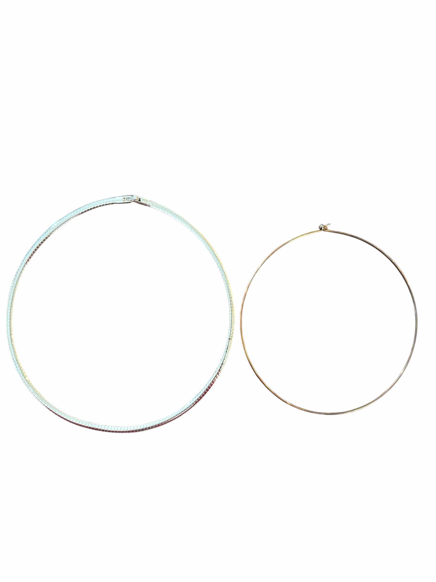 Photo 1 of GOLD & SILVER TONE CHOKER STYLE NECKLACE FASHION JEWELRY (3)PCS