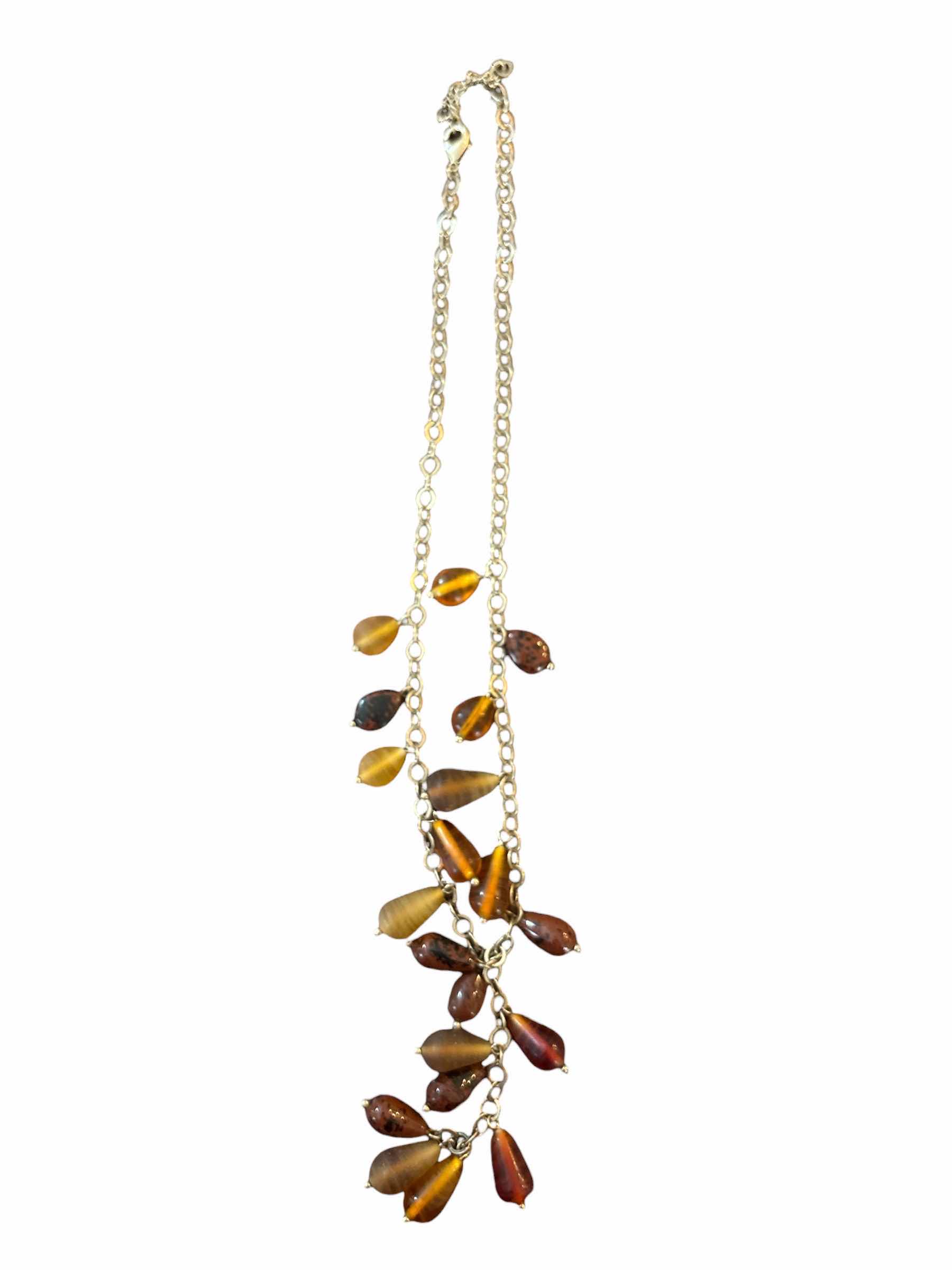Photo 1 of BROWN TONE BEADED & PENDANT NECKLACE FASHION JEWELRY