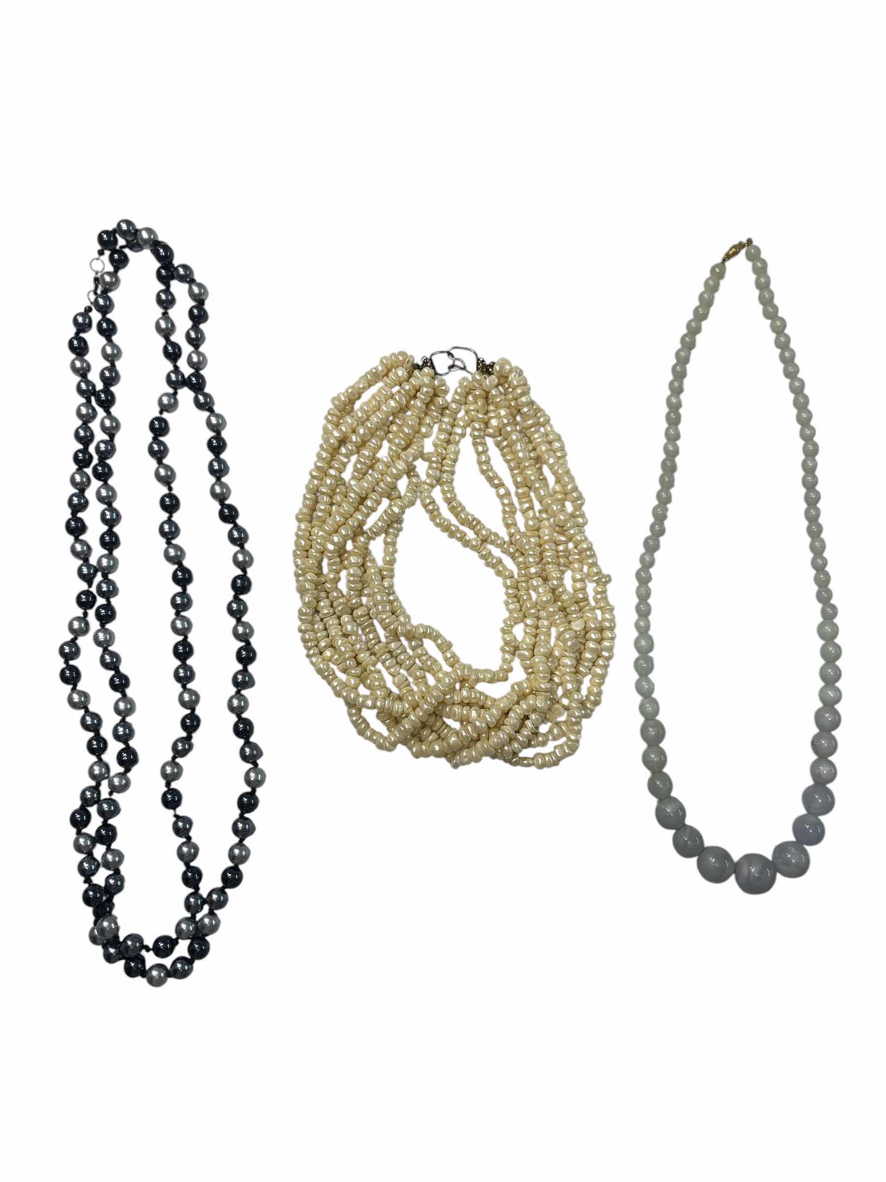 Photo 1 of FAUX PEARL NECKLACE FASHION JEWELRY (3)PCS