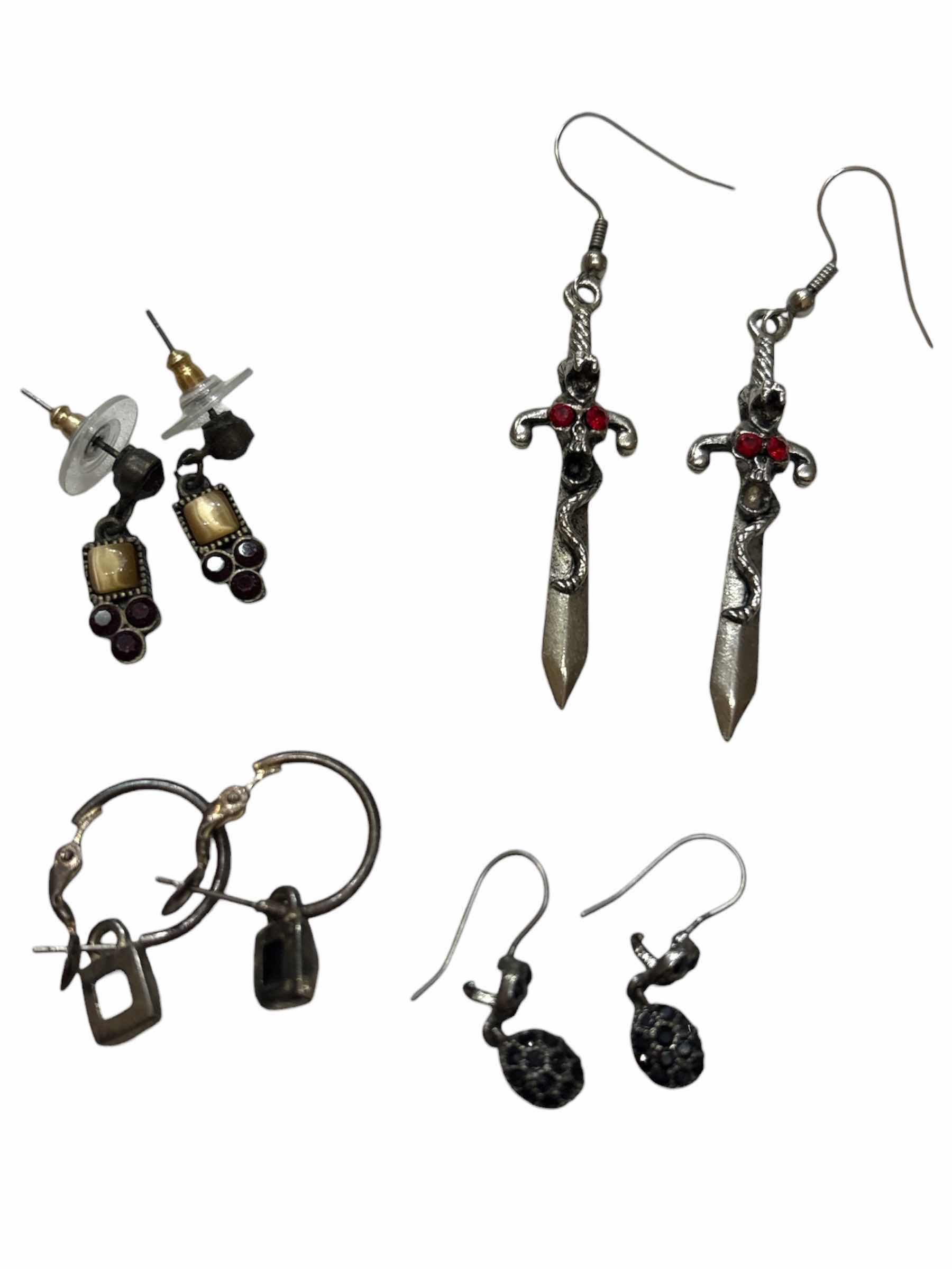Photo 1 of GOTH EARRINGS FASHION JEWELRY (8)PAIR