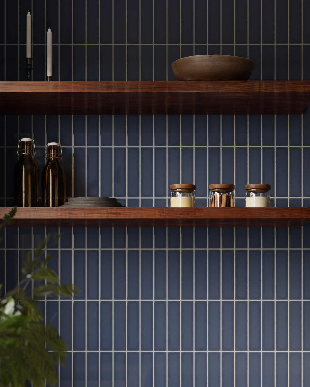 Photo 1 of FIRECLAY GLOSS SLATE BLUE FINISH TILE 2” X 8” (96PCS PER CASE/1.5 CASES) READ NOTES
