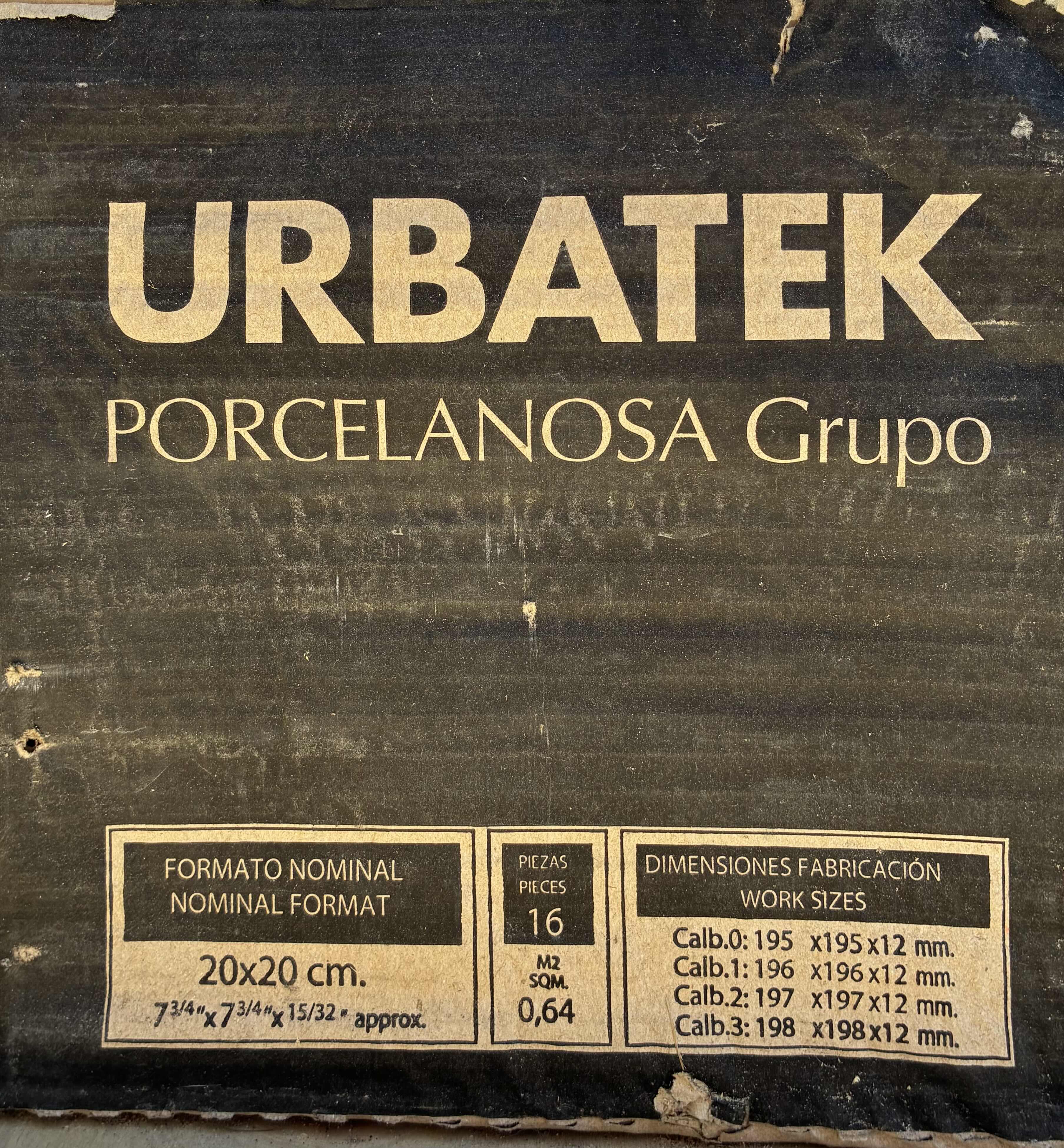 Photo 1 of URBATEK DARK GRAY STONE FINISH TILE 8” X 8” (16PCS PER CASE/12 CASES) READ NOTES
