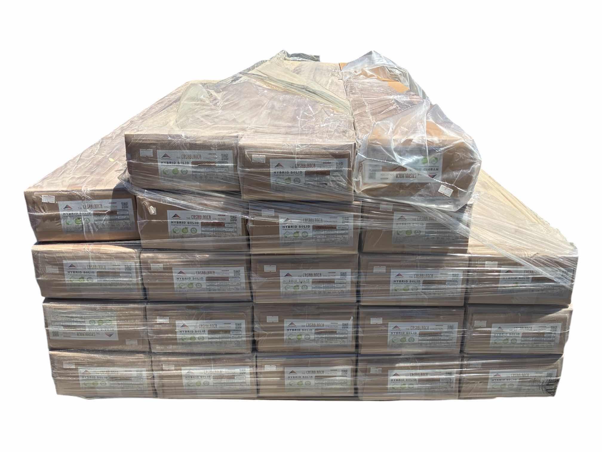 Photo 1 of ALSTON CASABLANCA COLLECTION LAGOON OAK FINISH GLUE DOWN HARDWOOD PLANKS 7” X 86” X RANDOM LENGTH (23.80SQFT PER CASE/17 CASES)