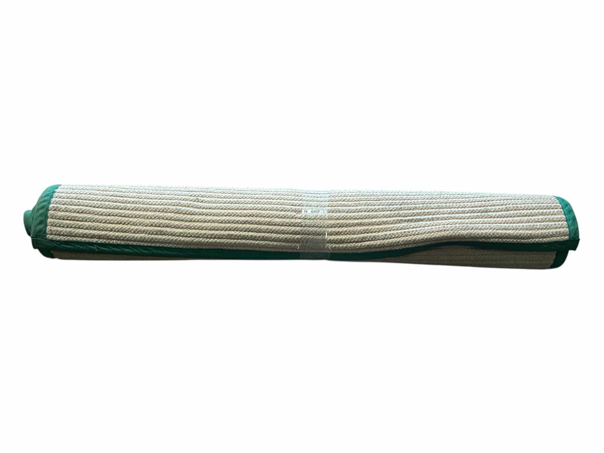 Photo 1 of GREEN TRIM JUTE AREA RUG 59” X 84”