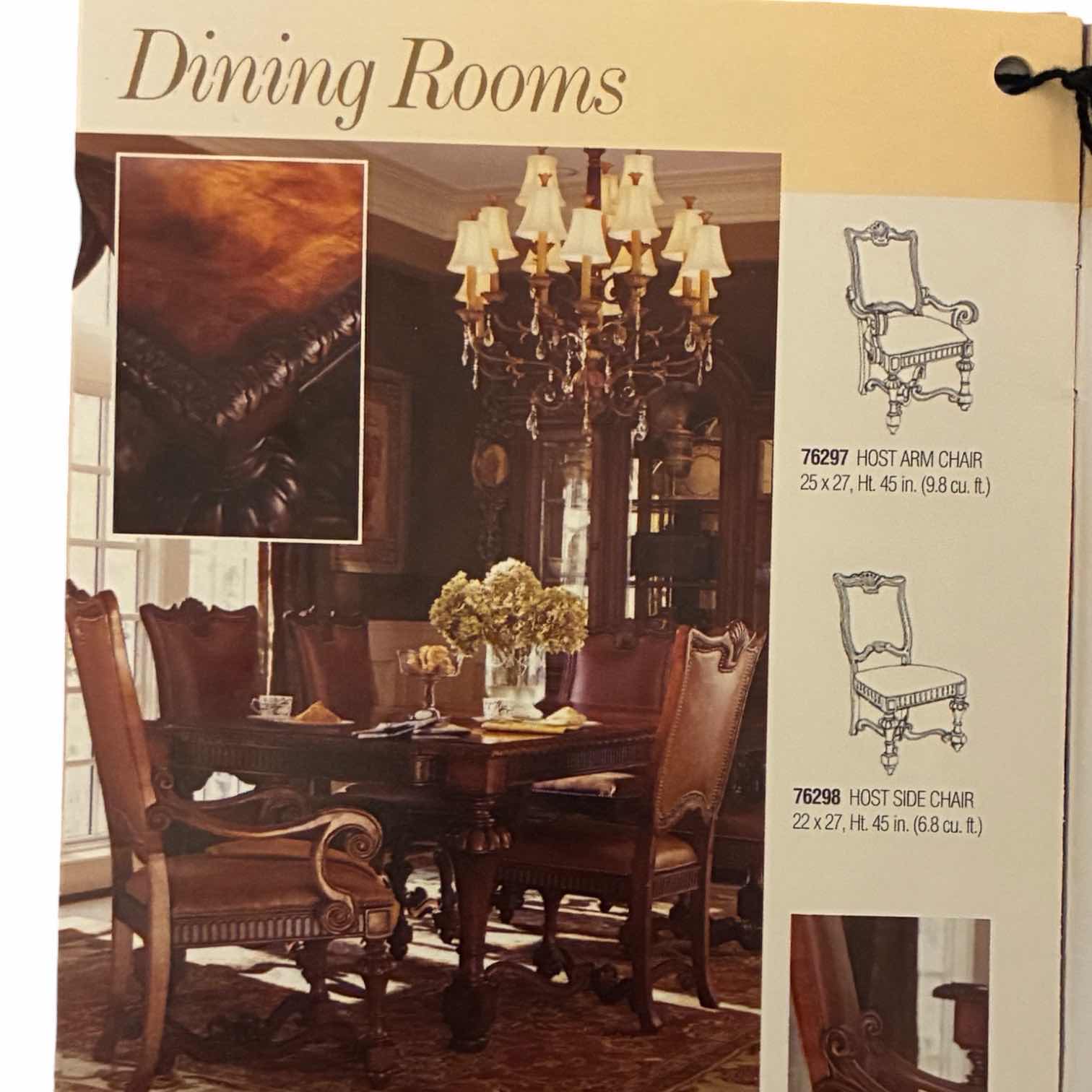 Photo 1 of MAGNUSSEN HOME BALTIMORE ESTATE CHATEAU COLLECTION HOST ARMLESS CHAIR SET 76298 $814