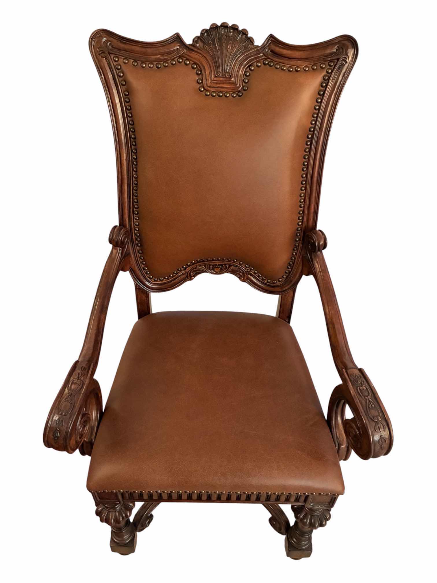 Photo 1 of MAGNUSSEN HOME BALTIMORE ESTATE CHATEAU COLLECTION HOST DINING ARMCHAIR SET 76297 $914