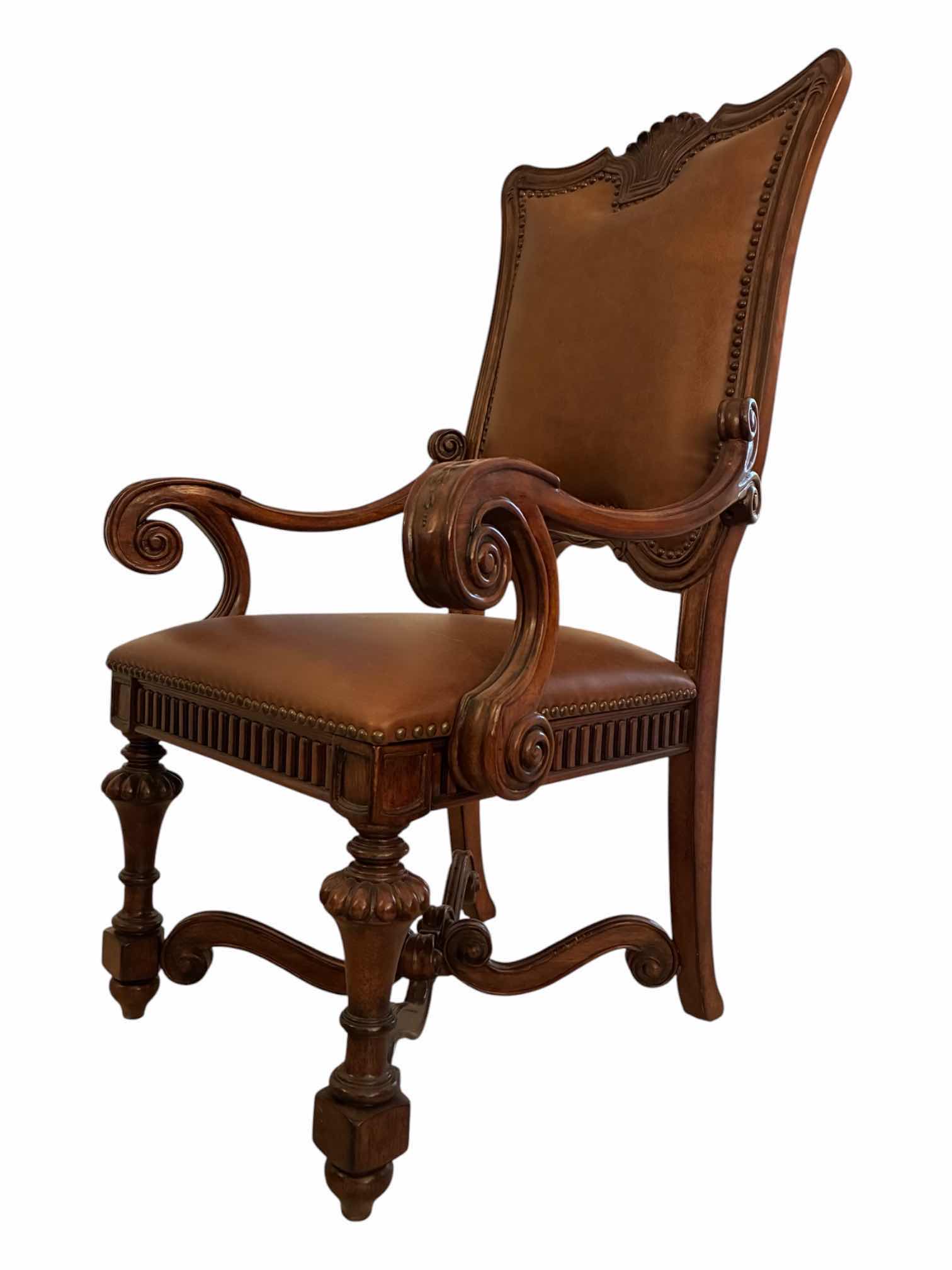 Photo 1 of MAGNUSSEN HOME BALTIMORE ESTATE CHATEAU COLLECTION HOST DINING ARMCHAIR SET 76297 $914