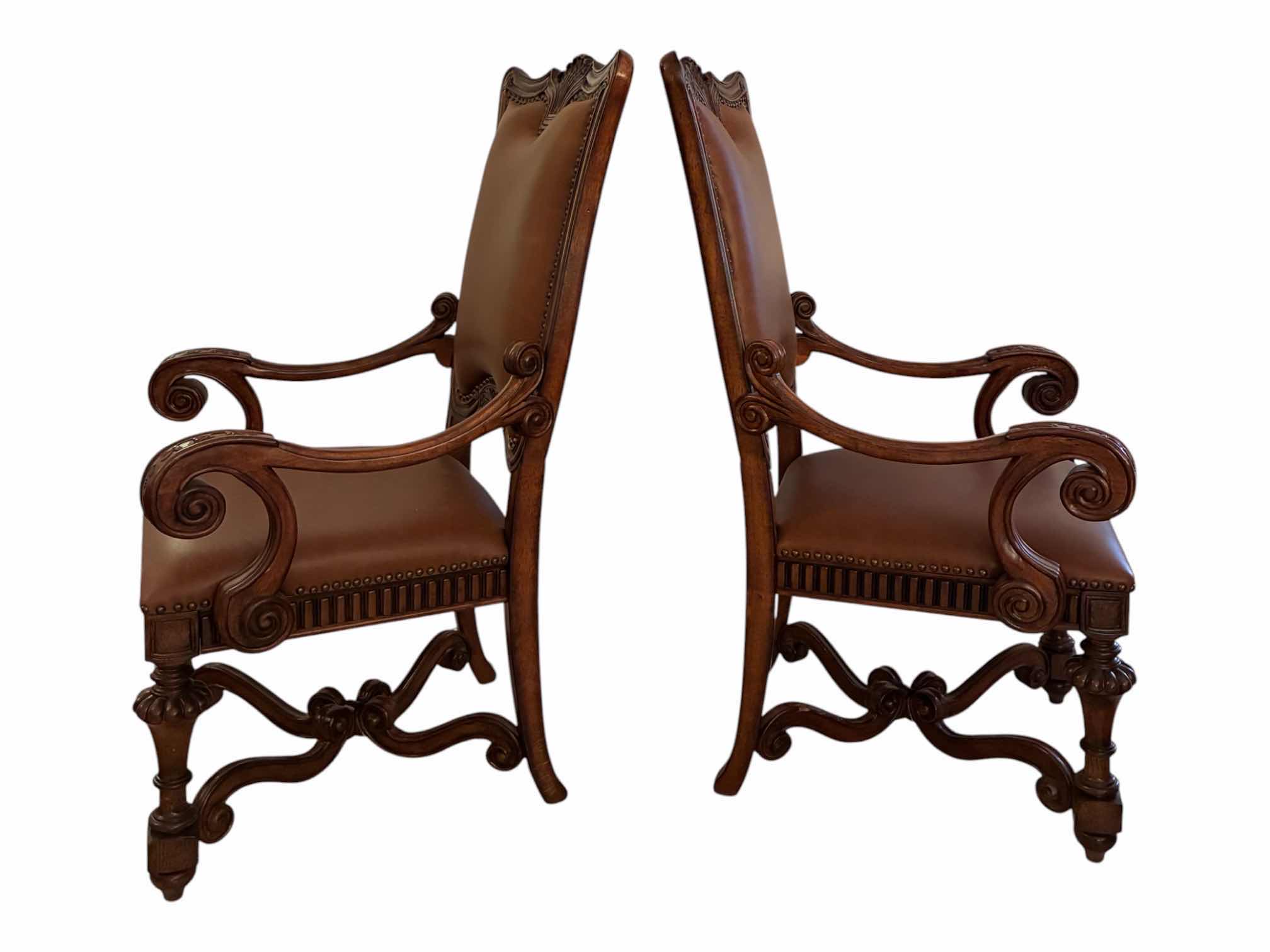 Photo 1 of MAGNUSSEN HOME BALTIMORE ESTATE CHATEAU COLLECTION HOST DINING ARMCHAIR SET 76297 $914