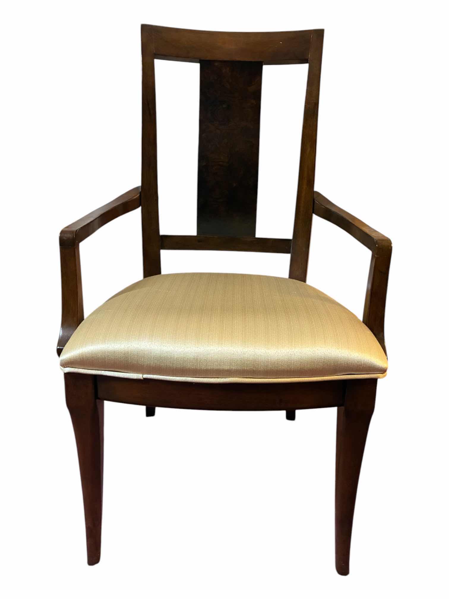 Photo 1 of WORLD MARKET LACQUER CRAFT HOLLYWOOD SPLAT-BACK WOOD ARMCHAIR 23.25“ X 21.5“ H38.5“