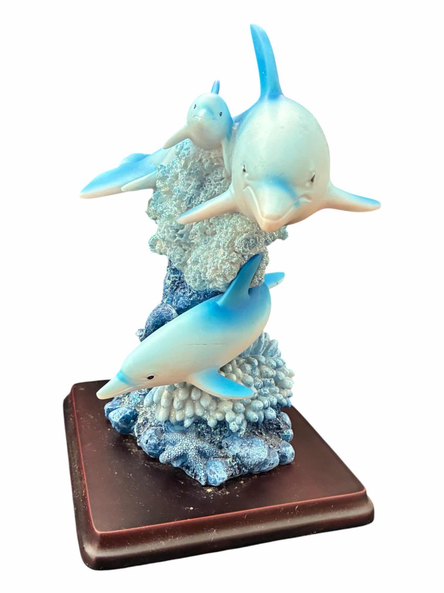 Photo 1 of DIRECT CONNECTION DOLPHIN RESIN SCULPTURE 10” X 6.5” X H11“