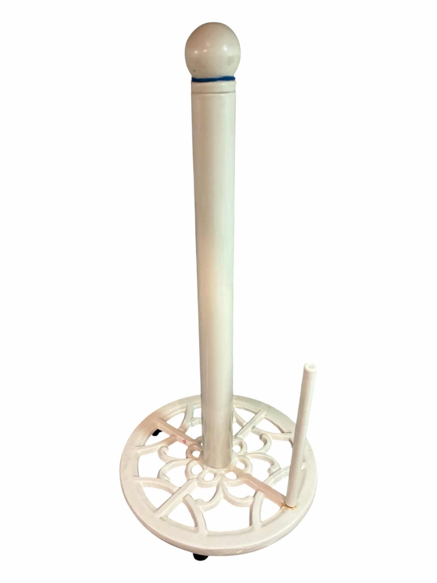 Photo 1 of TARGET HOME WHITE WROUGHT IRON PAPER TOWEL HOLDER & NAPKIN HOLDER