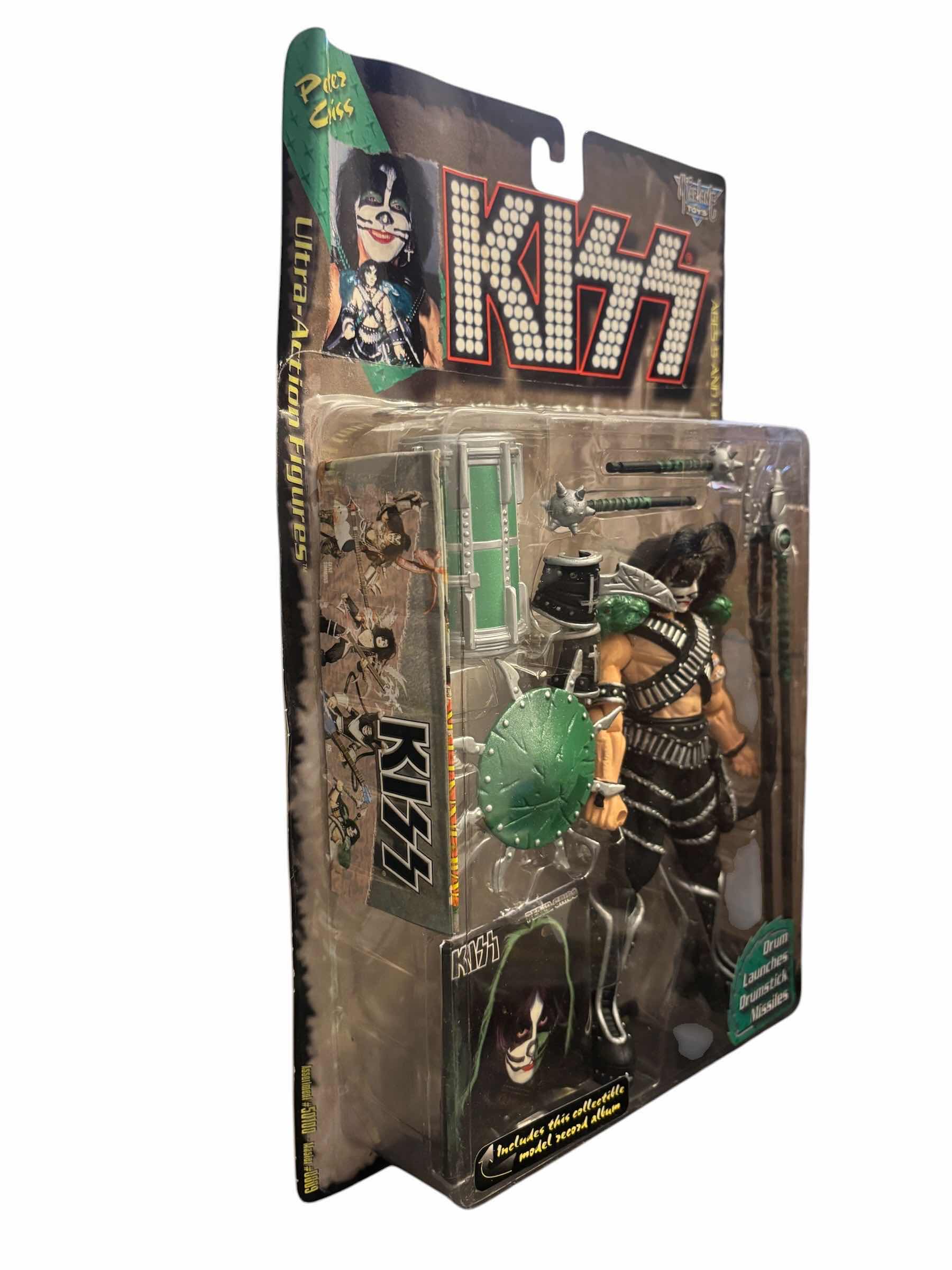 Photo 1 of 1997 MCFARLANE TOYS KISS PETER CRISS ULTRA ACTION FIGURE & ACCESSORIES