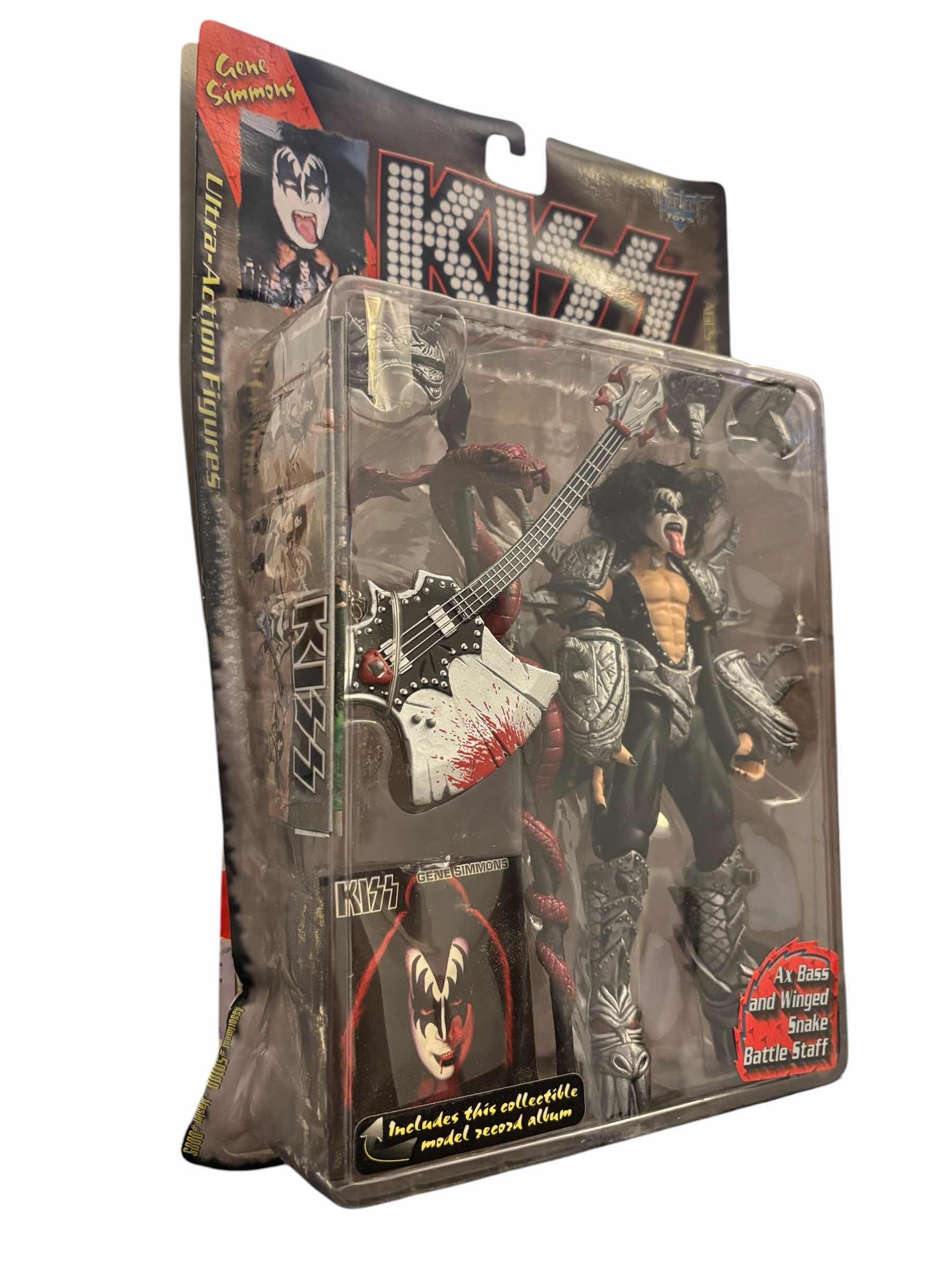 Photo 1 of 1997 MCFARLANE TOYS KISS GENE SIMMONS ULTRA ACTION FIGURE & ACCESSORIES