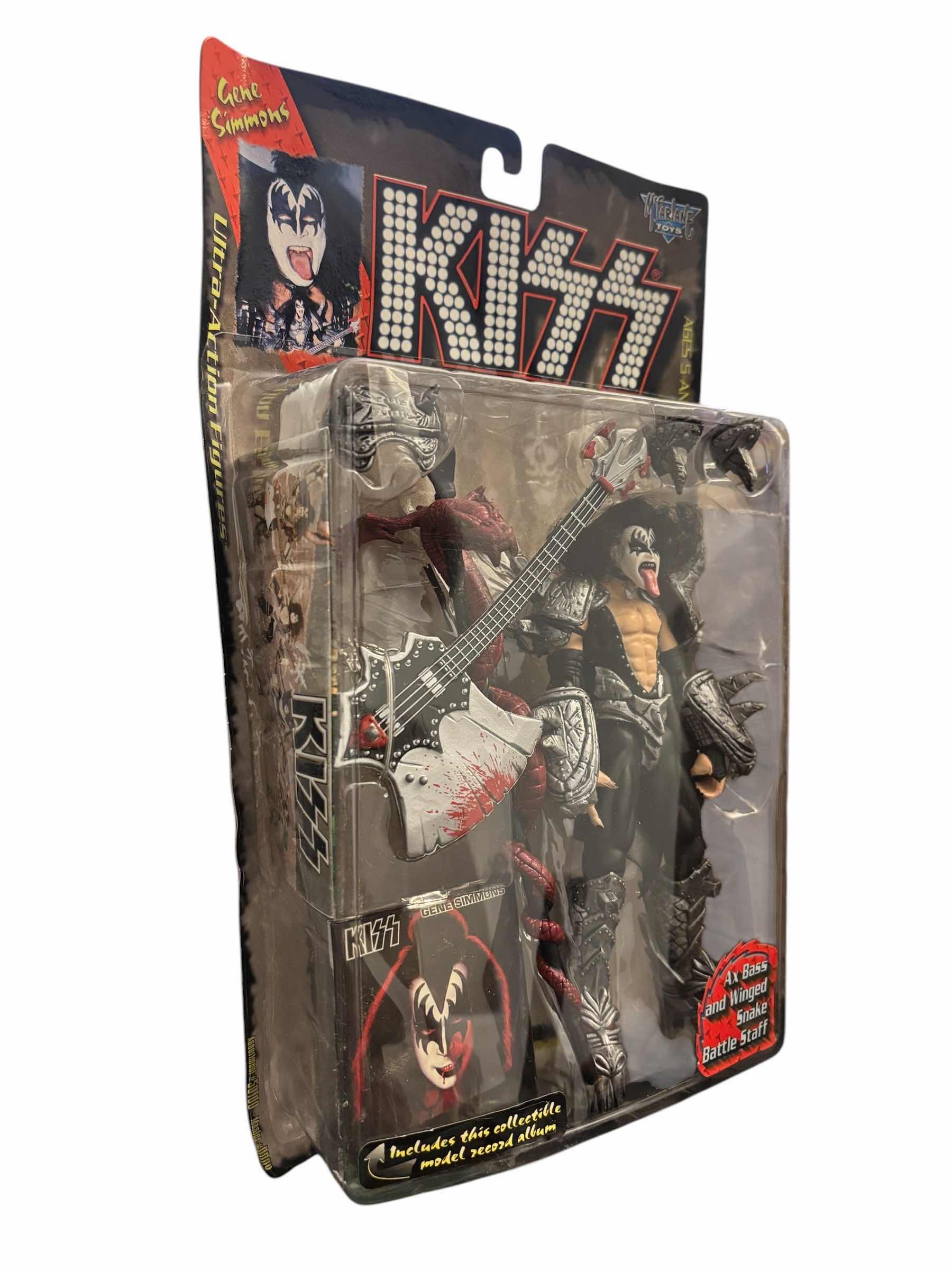 Photo 1 of 1997 MCFARLANE TOYS KISS GENE SIMMONS ULTRA ACTION FIGURE & ACCESSORIES