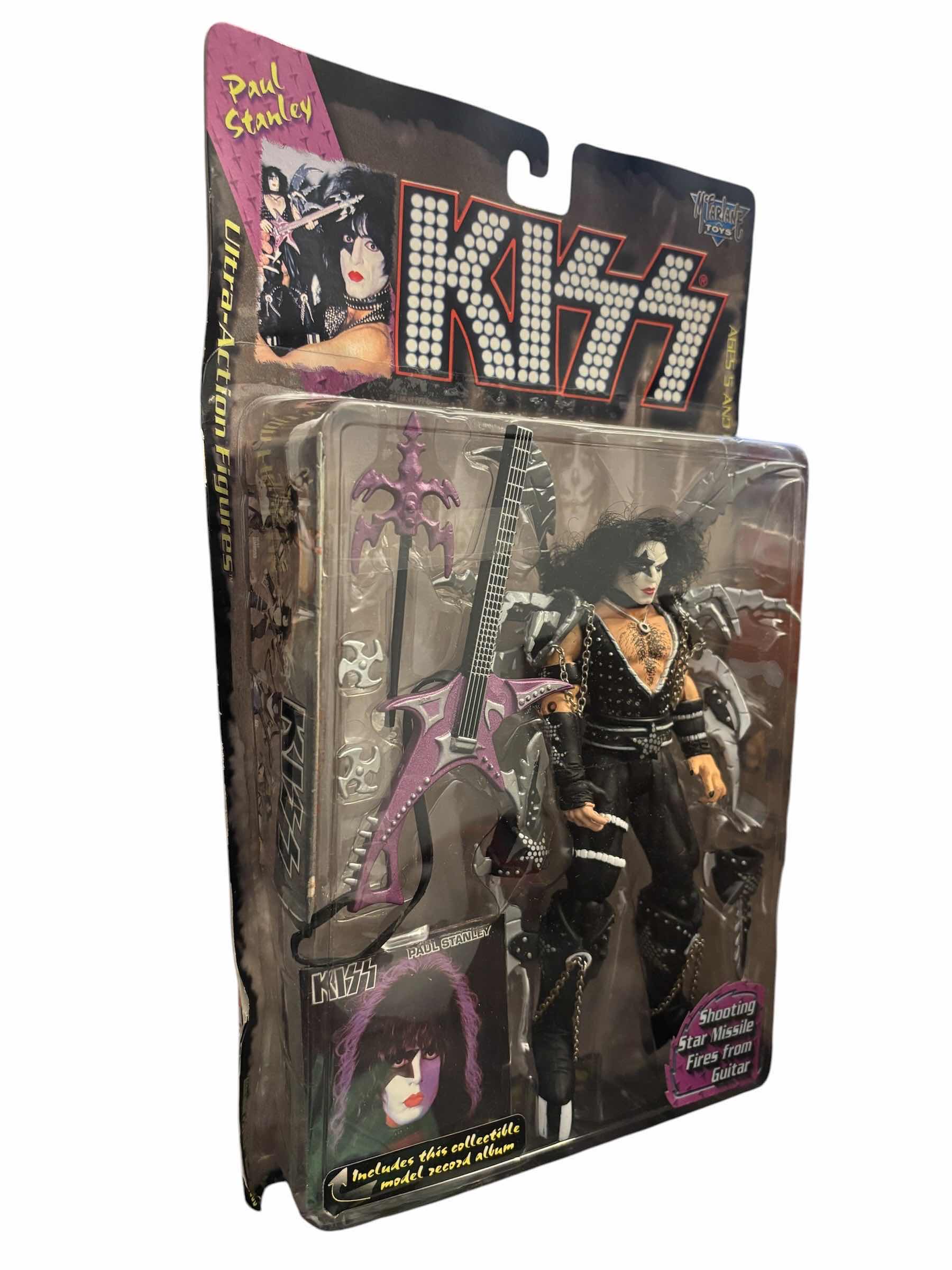 Photo 1 of 1997 MCFARLANE TOYS KISS PAUL STANLEY ULTRA ACTION FIGURE & ACCESSORIES