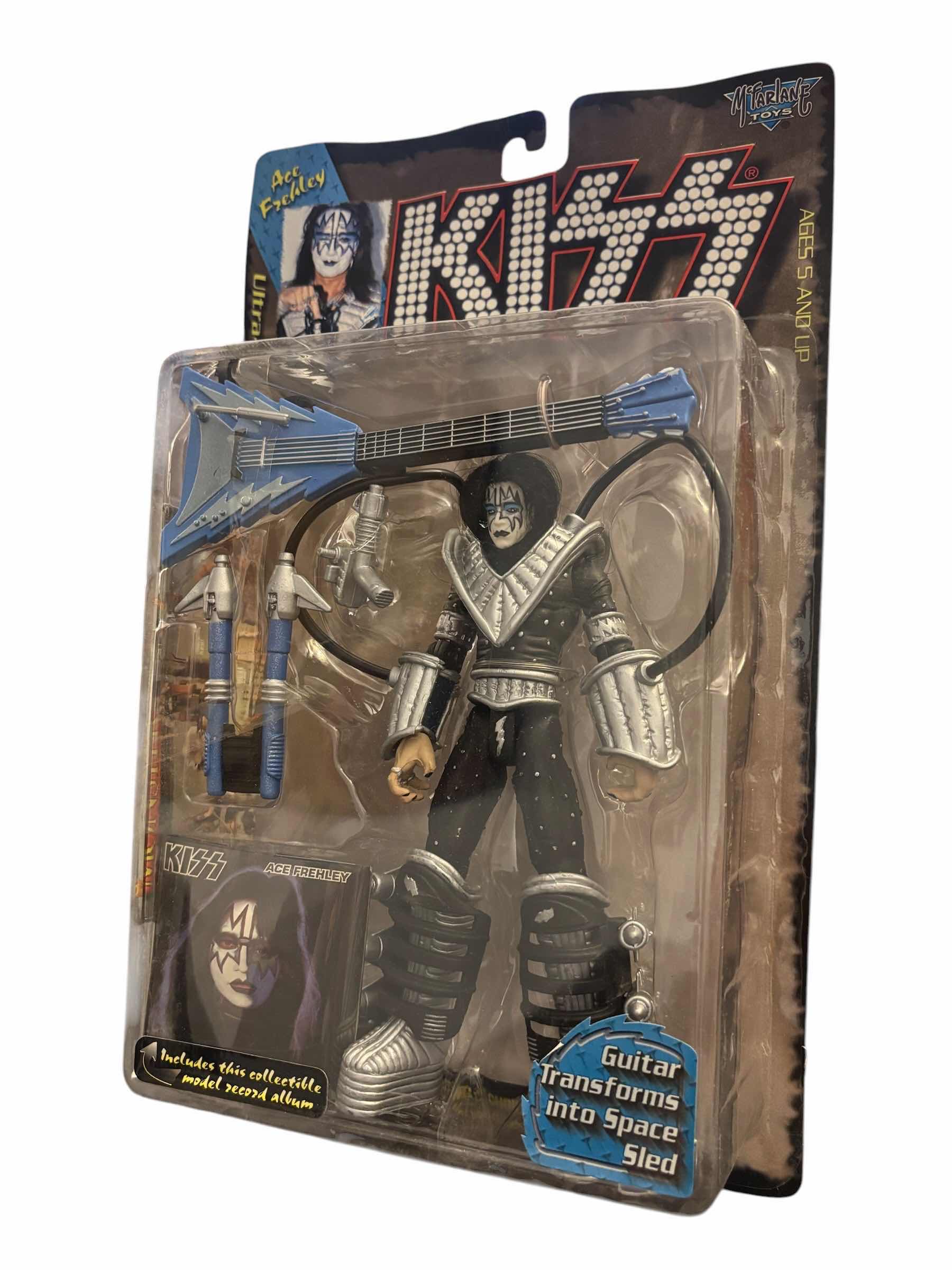 Photo 1 of 1997 MCFARLANE TOYS KISS ACE FREHLEY ULTRA ACTION FIGURE & ACCESSORIES