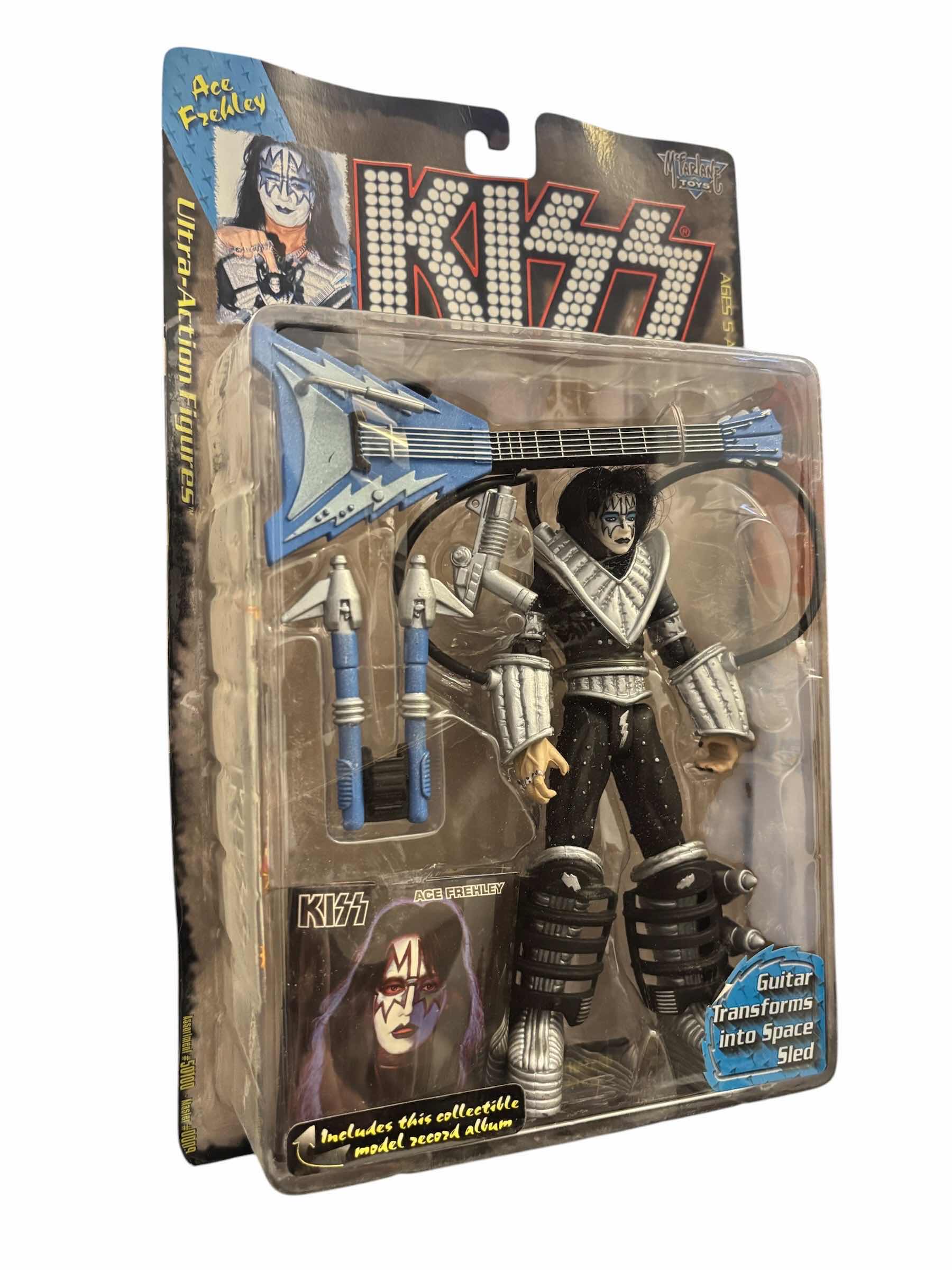 Photo 1 of 1997 MCFARLANE TOYS KISS ACE FREHLEY ULTRA ACTION FIGURE & ACCESSORIES