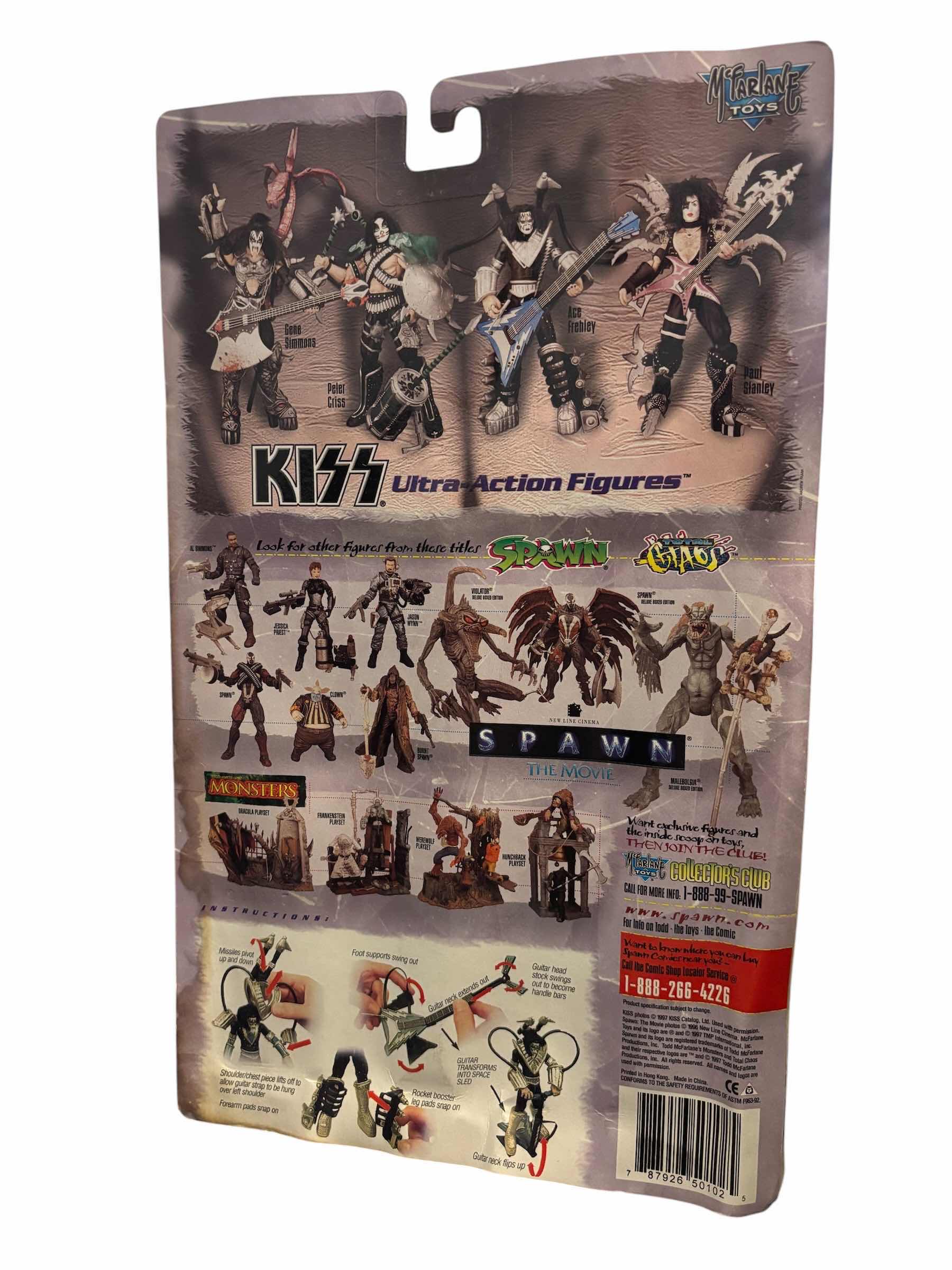 Photo 1 of 1997 MCFARLANE TOYS KISS ACE FREHLEY ULTRA ACTION FIGURE & ACCESSORIES