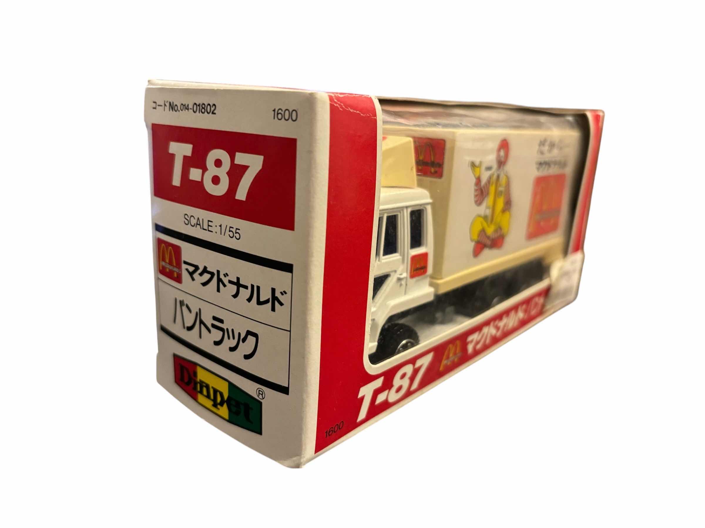 Photo 1 of 1996 DIAPET JAPANESE LIMITED EDITION DIE-CAST MCDONALDS 1/55 SCALE T-87 VAN TRUCK, MADE & SOLD ONLY IN JAPAN