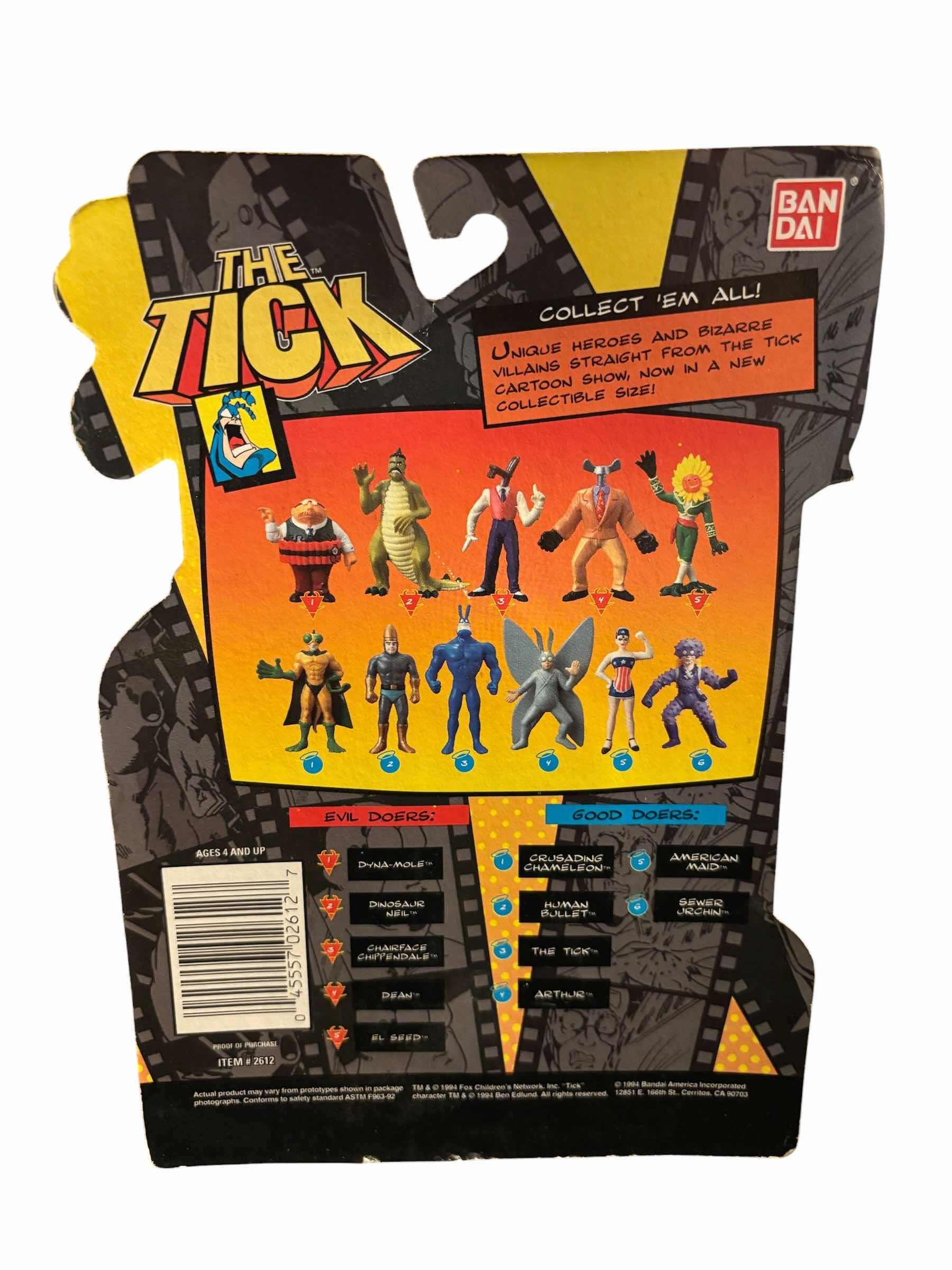 Photo 1 of 1994 BANDAI THE TICK COLLECTIBLE FIGURE, THE TICK