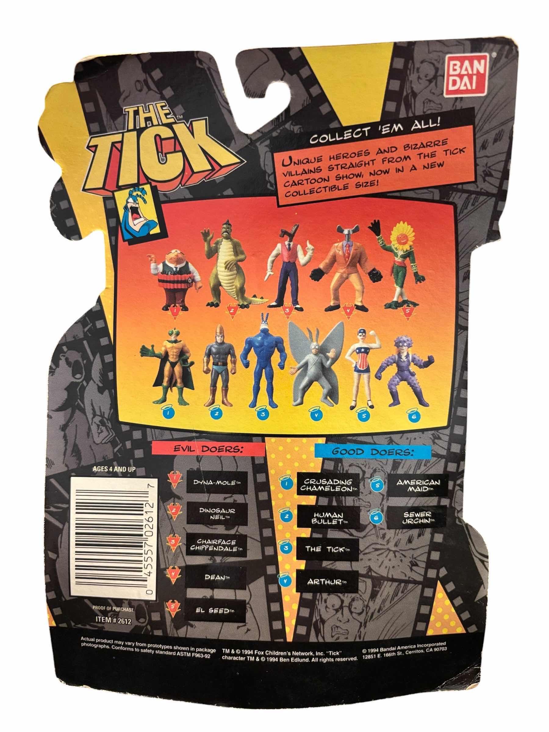 Photo 1 of 1994 BANDAI THE TICK COLLECTIBLE FIGURE, DEAN