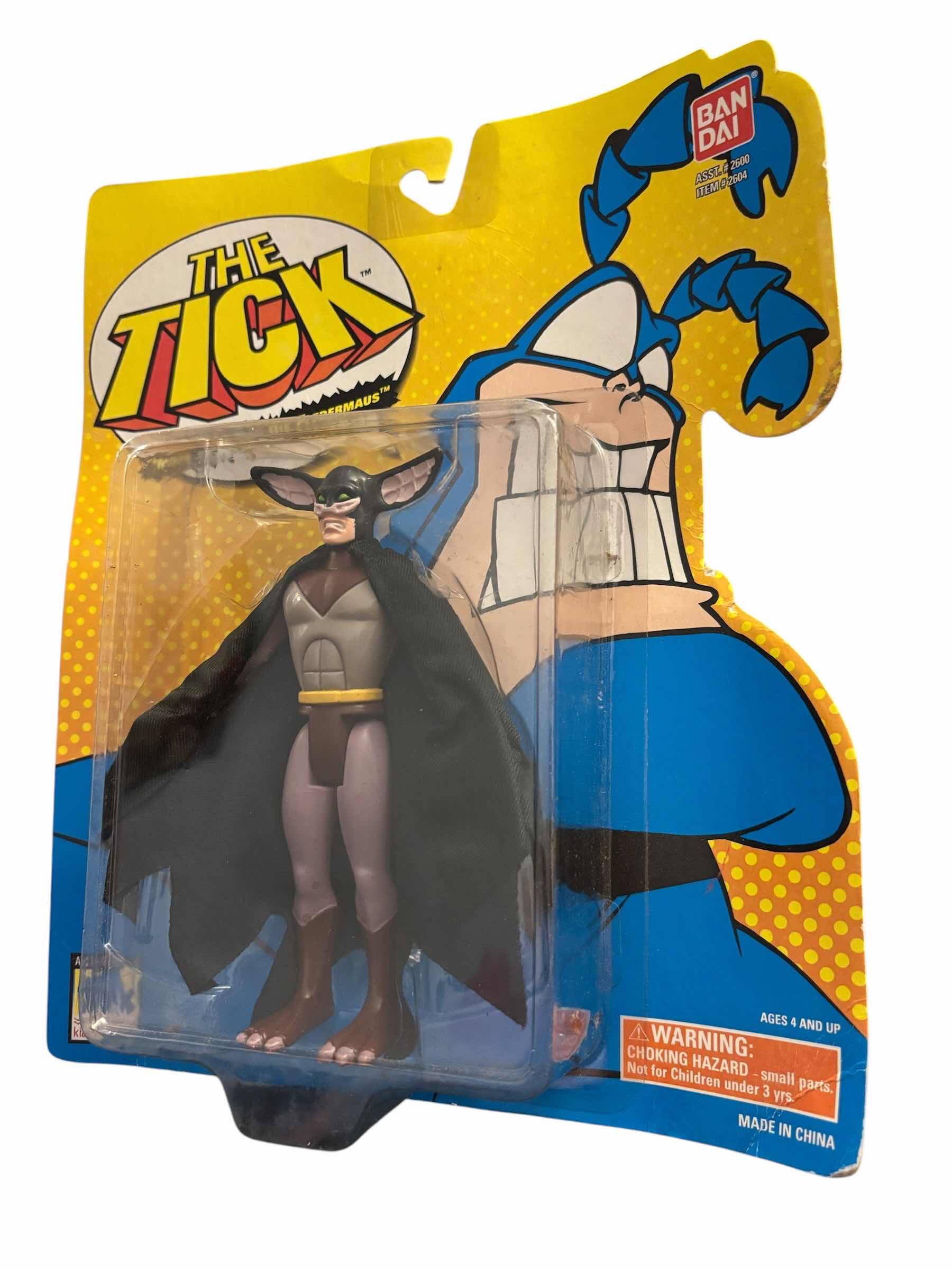 Photo 1 of 1994 BANDAI THE TICK ACTION FIGURE, “POSE STRIKING” DIE FLEDERMAUS