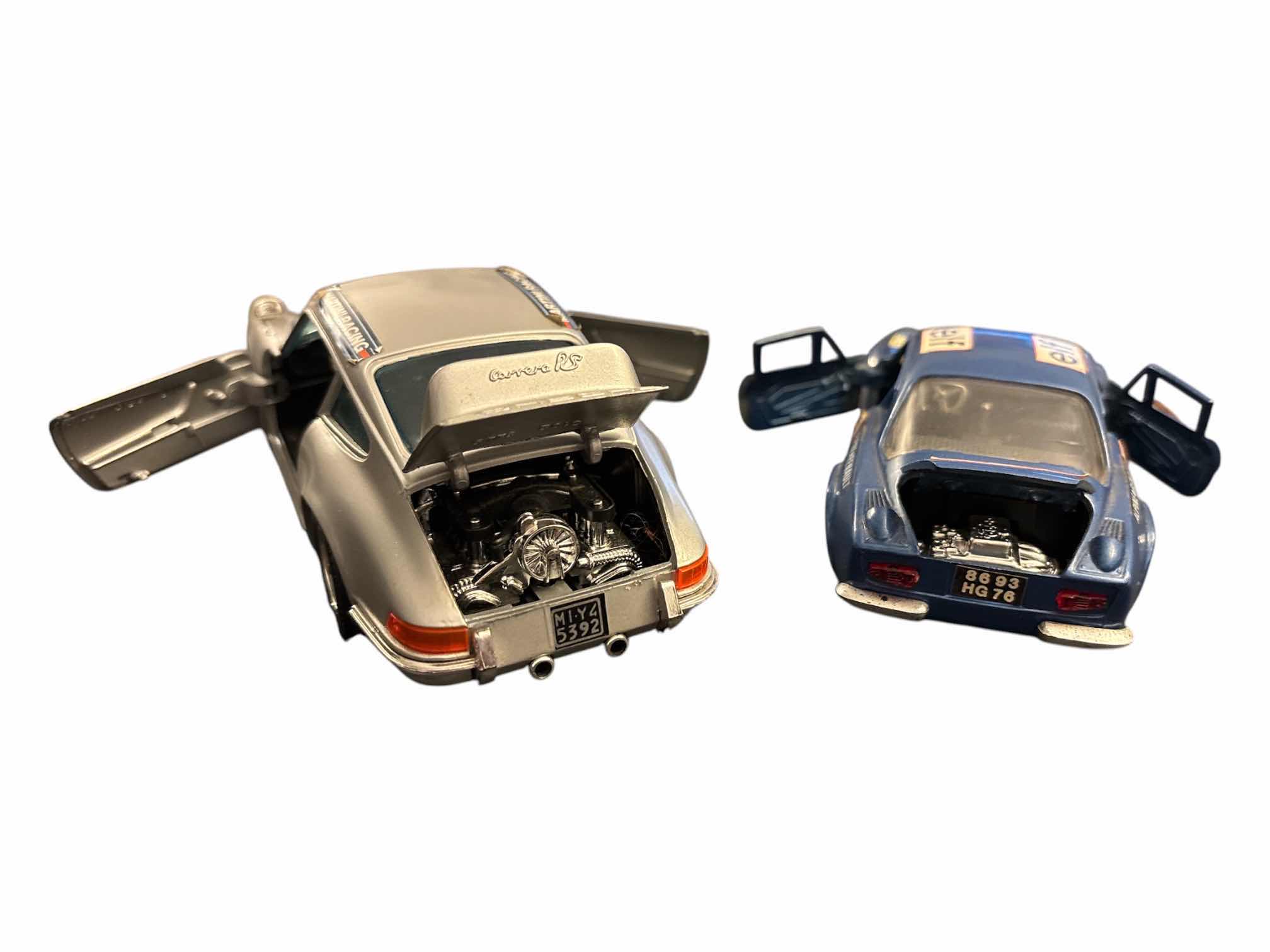 Photo 1 of DIE-CAST METAL MARTOYS POSCHE 911 & POLISTIL ALPINE-RENAULT 1600S, BOTH MADE IN ITALY