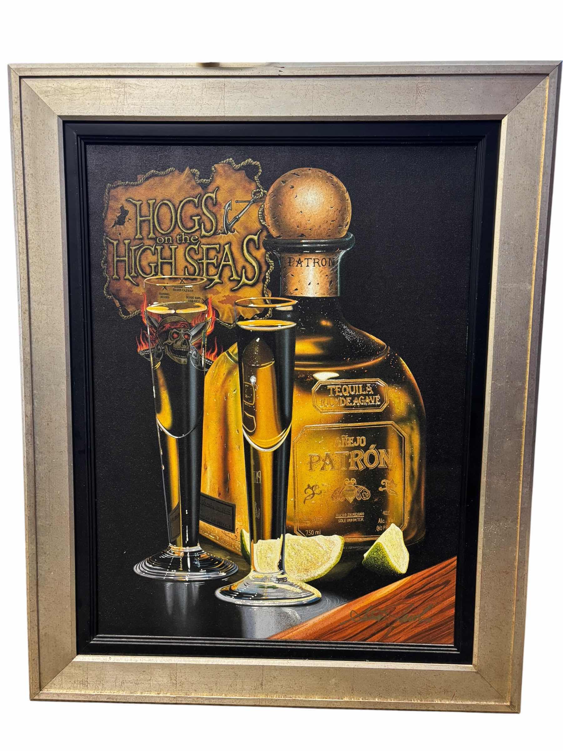 Photo 1 of “PASS THE SALT” FRAMED CANVAS ART BY ARTIST SCOTT JACOBS WITH ORIGINAL PURCHASE RECEIPT 32” X 40”