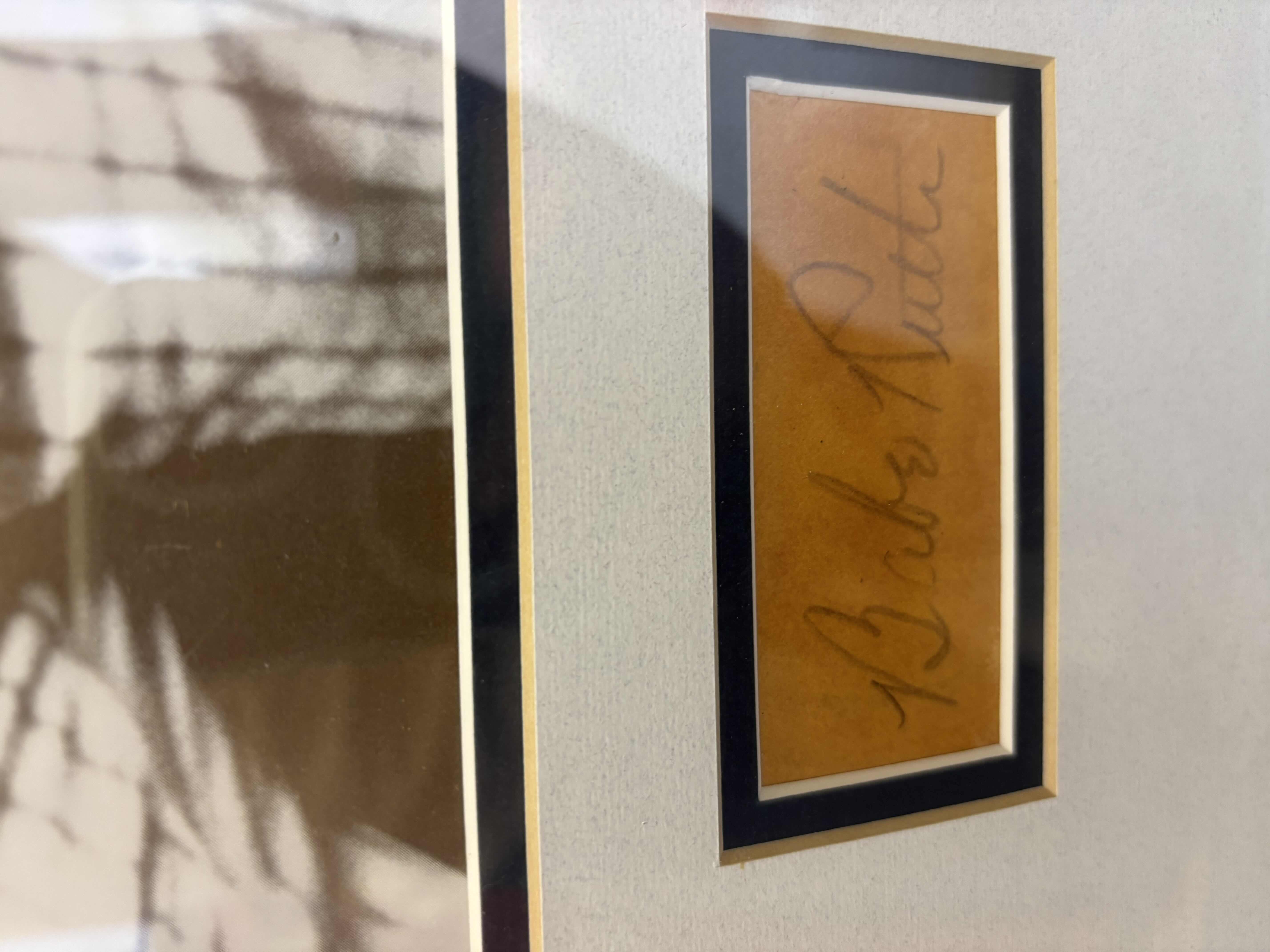 Photo 1 of FRAMED PRINT OF BABE RUTH WITH PRINTED AUTOGRAPH 19” X 24”