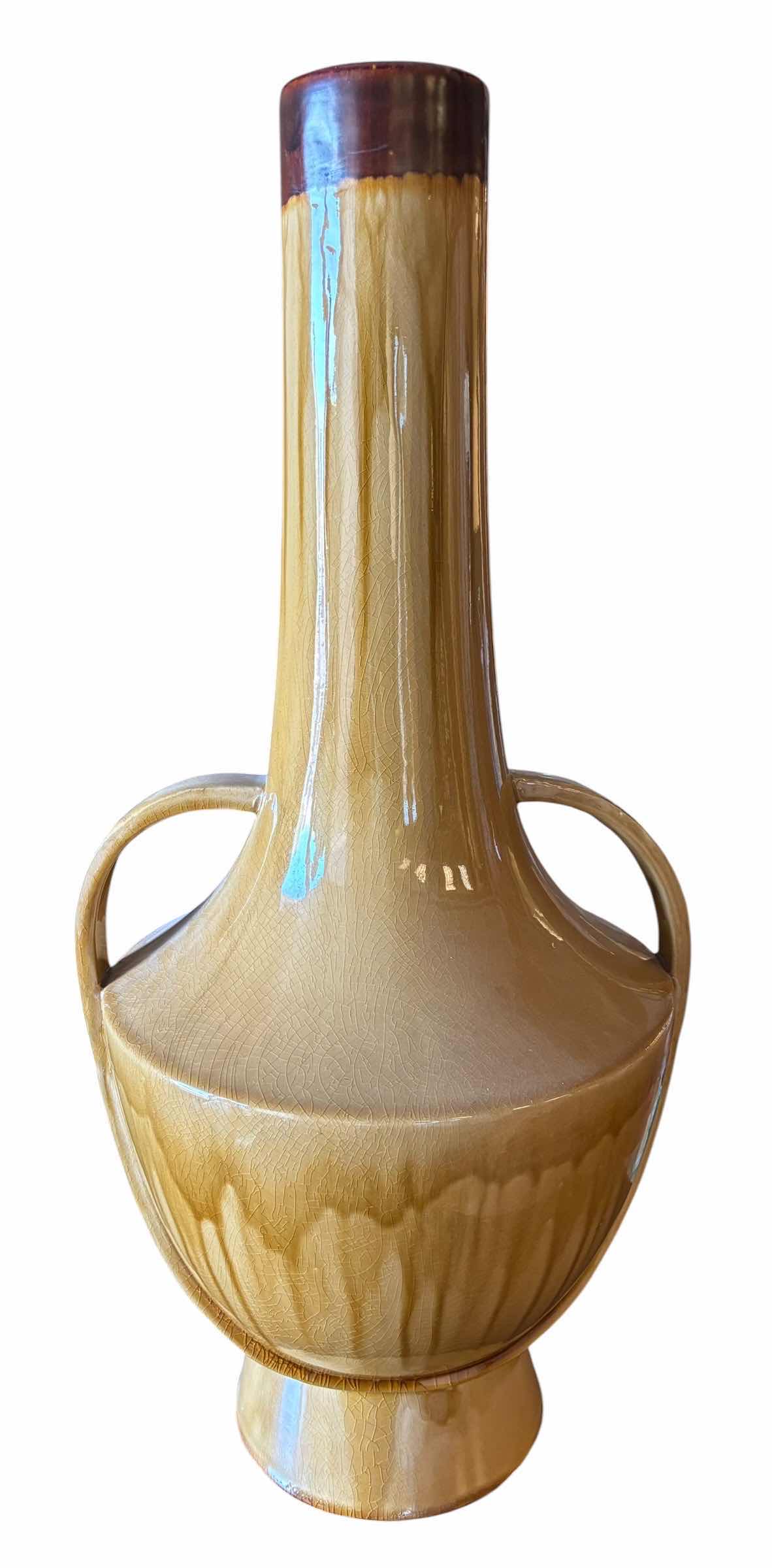 Photo 1 of GLOBAL VIEWS LARGE VINTAGE STYLE CERAMIC VASE H29”