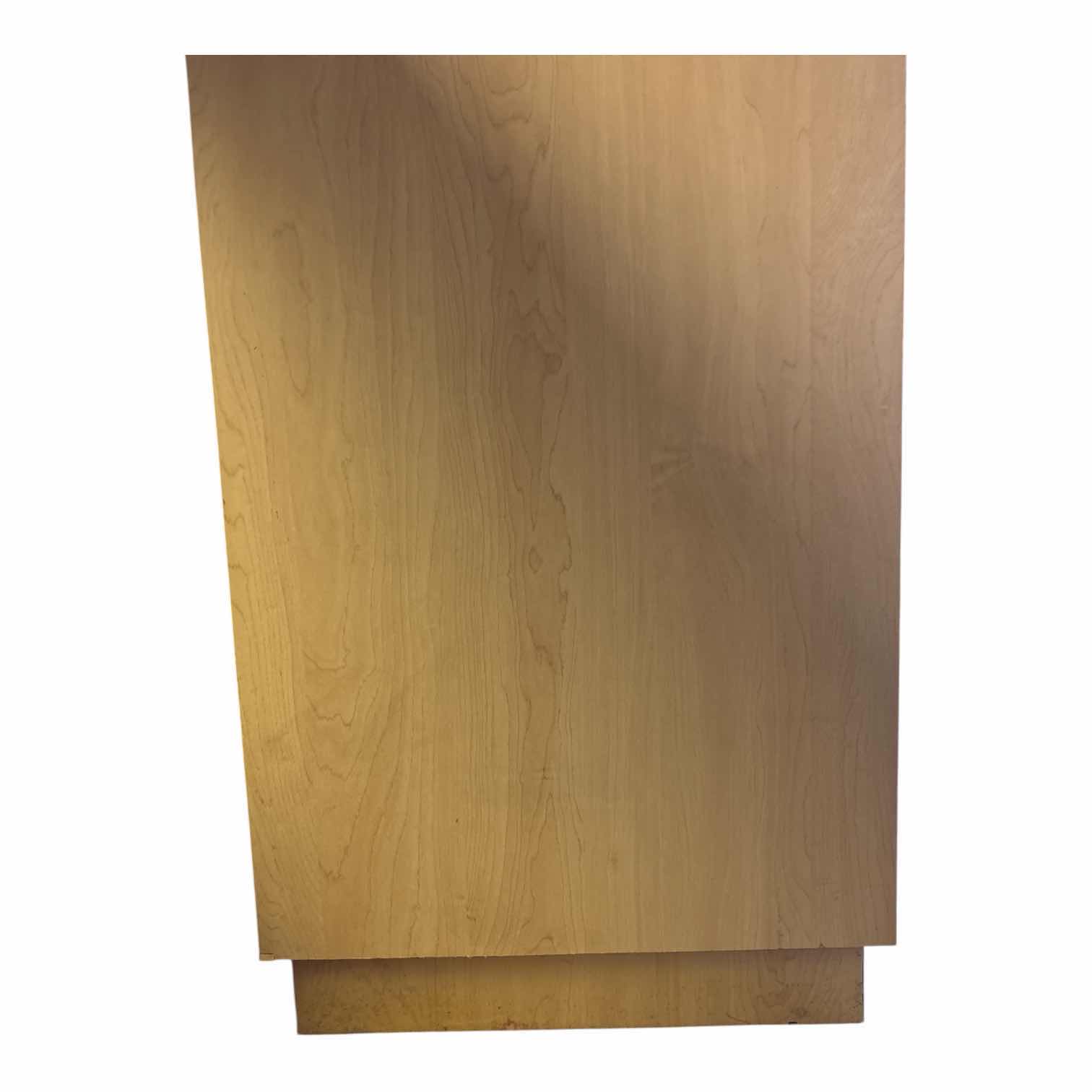 Photo 1 of LIGHT OAK LIGHTED PEDESTAL DISPLAY CASE 20”X20”X72” $468