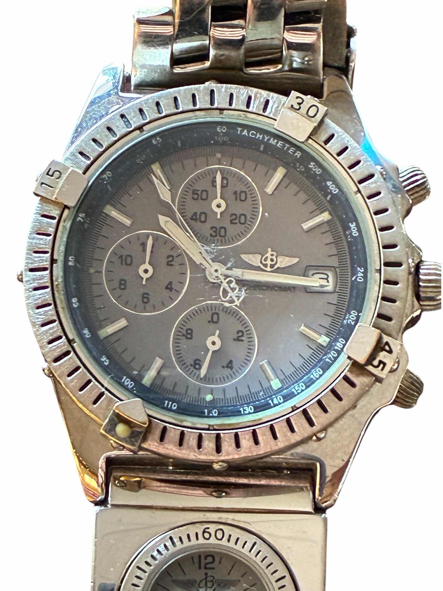 Photo 1 of BREITLING CHRONOMAT STAINLESS STEEL 1884 SWISS MENS WATCH