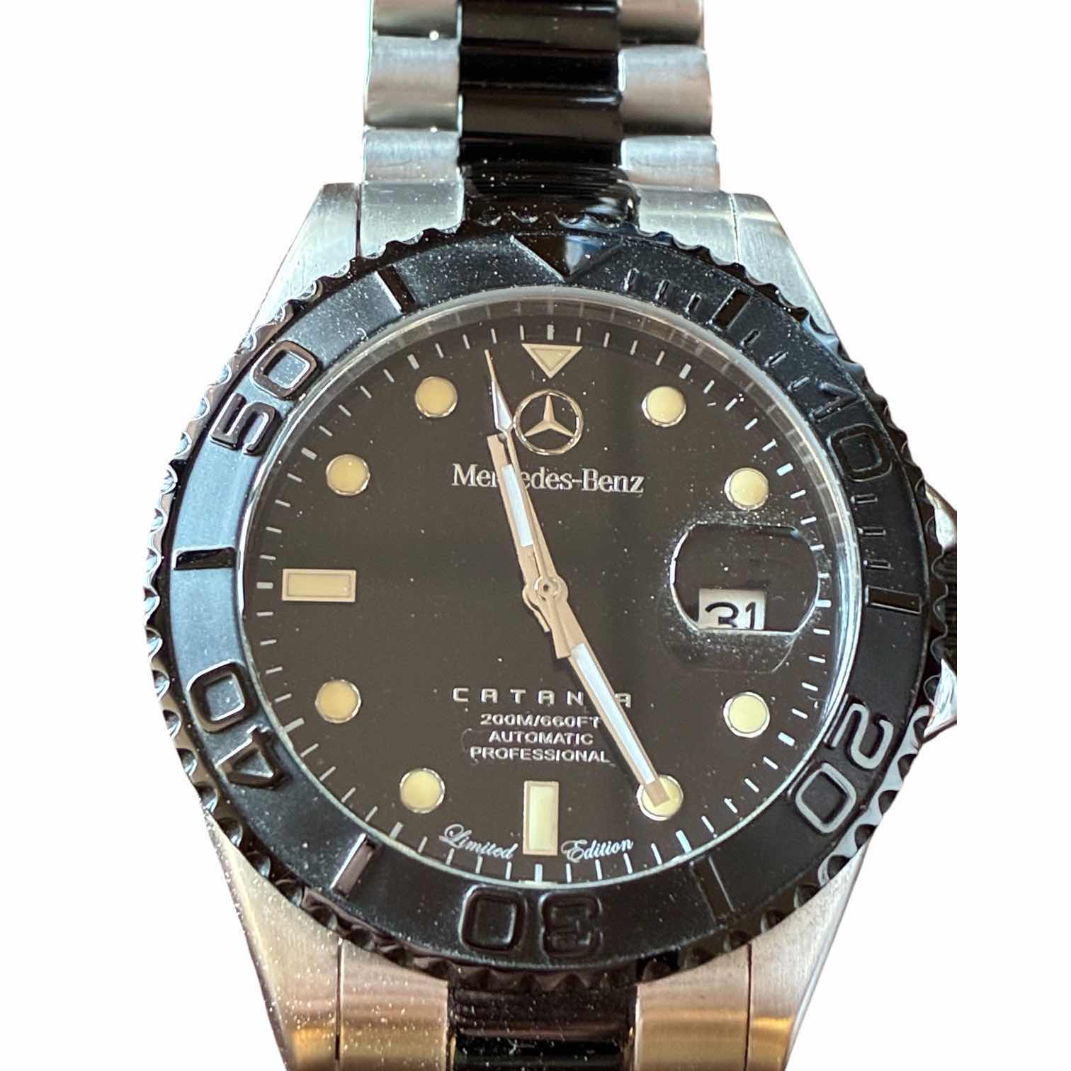 Photo 1 of MERCEDES BENZ CATANIA LIMITED EDITION AUTOMATIC PROFESSIONAL STAINLESS STEEL MENS WATCH