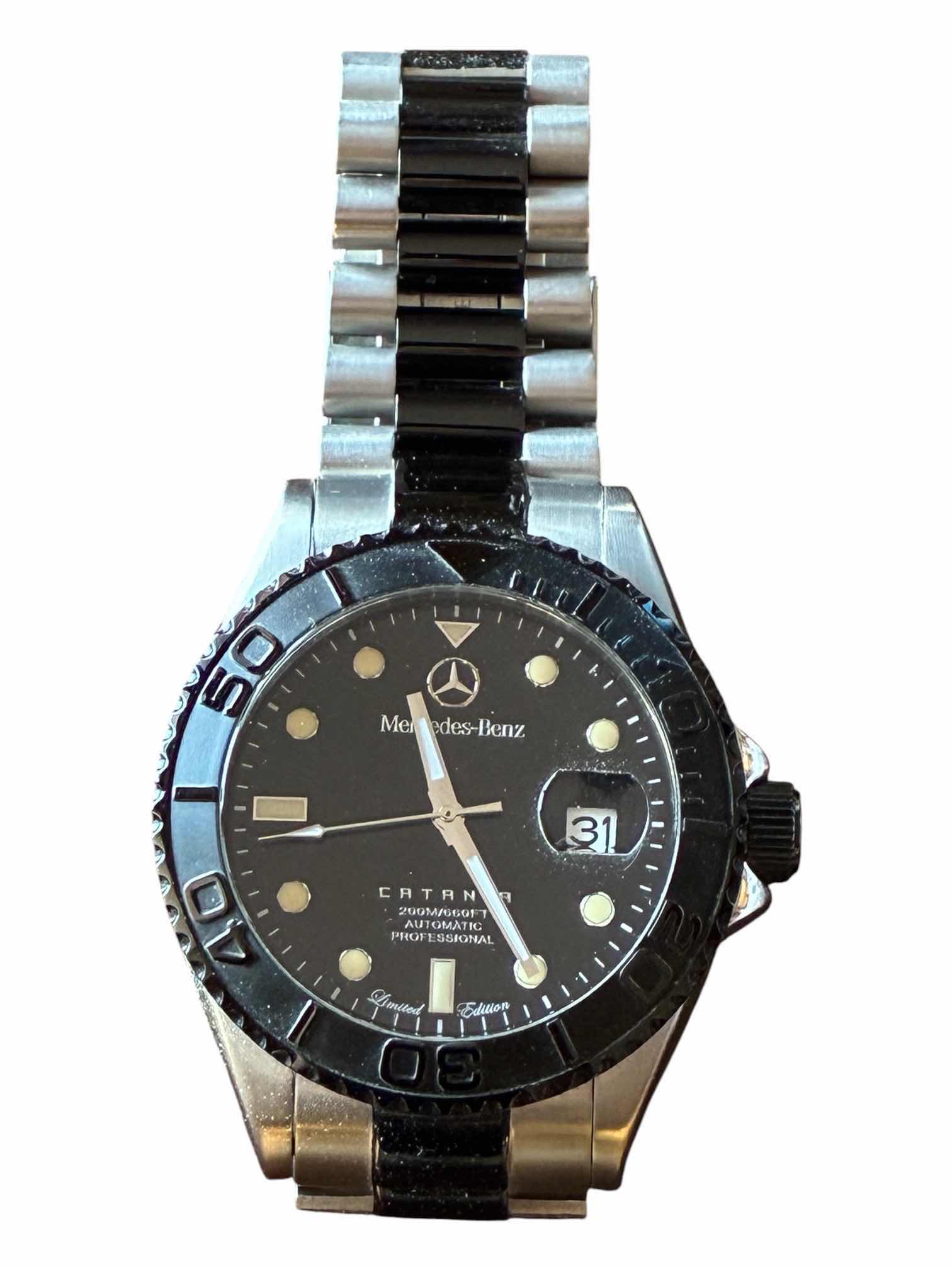 Photo 1 of MERCEDES BENZ CATANIA LIMITED EDITION AUTOMATIC PROFESSIONAL STAINLESS STEEL MENS WATCH