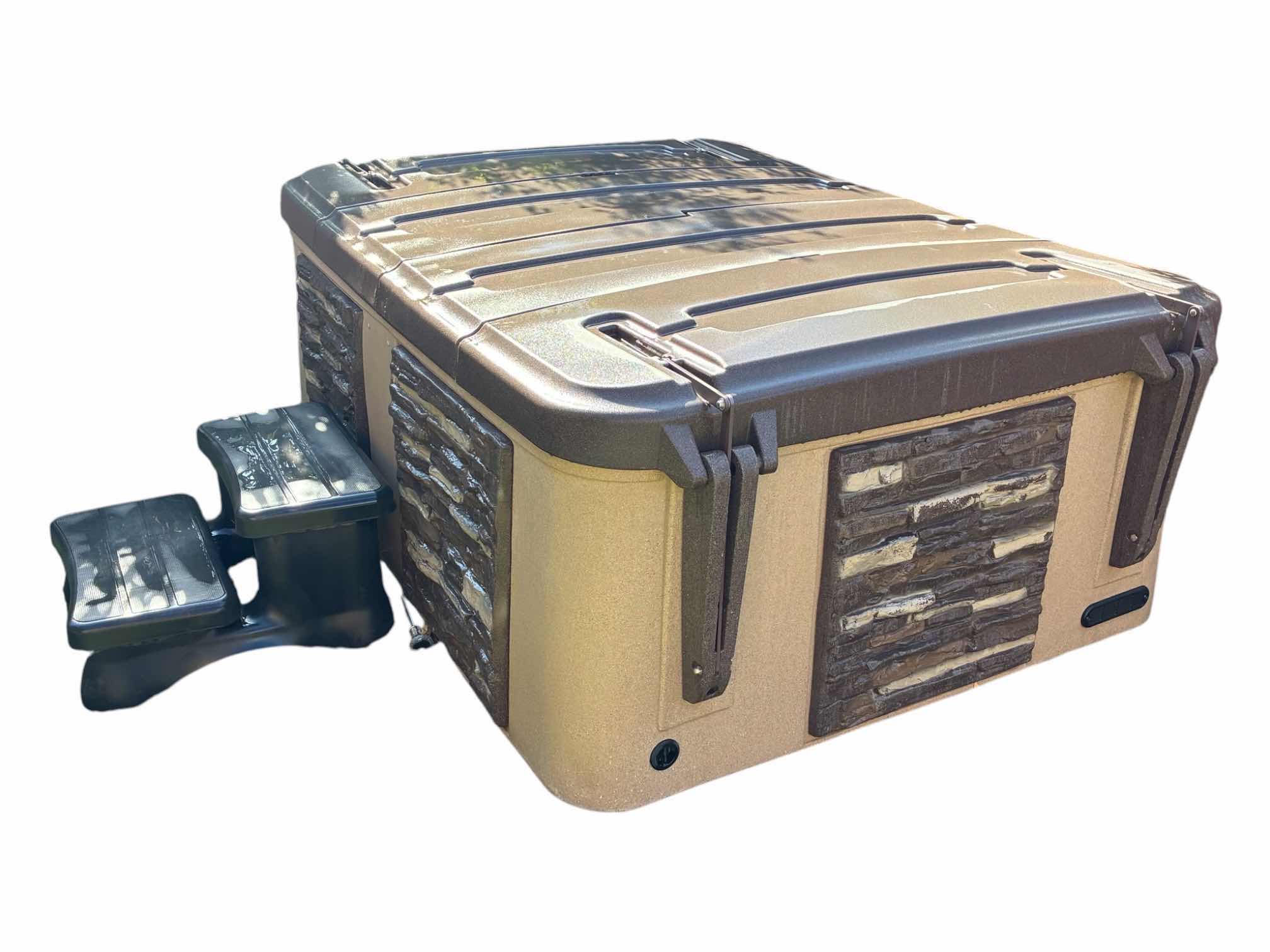 Photo 1 of TUFF SPAS MOCHA/TAUPE SPLITFACE PANELED ABOVE GROUND ELECTRIC HOT TUB $5599