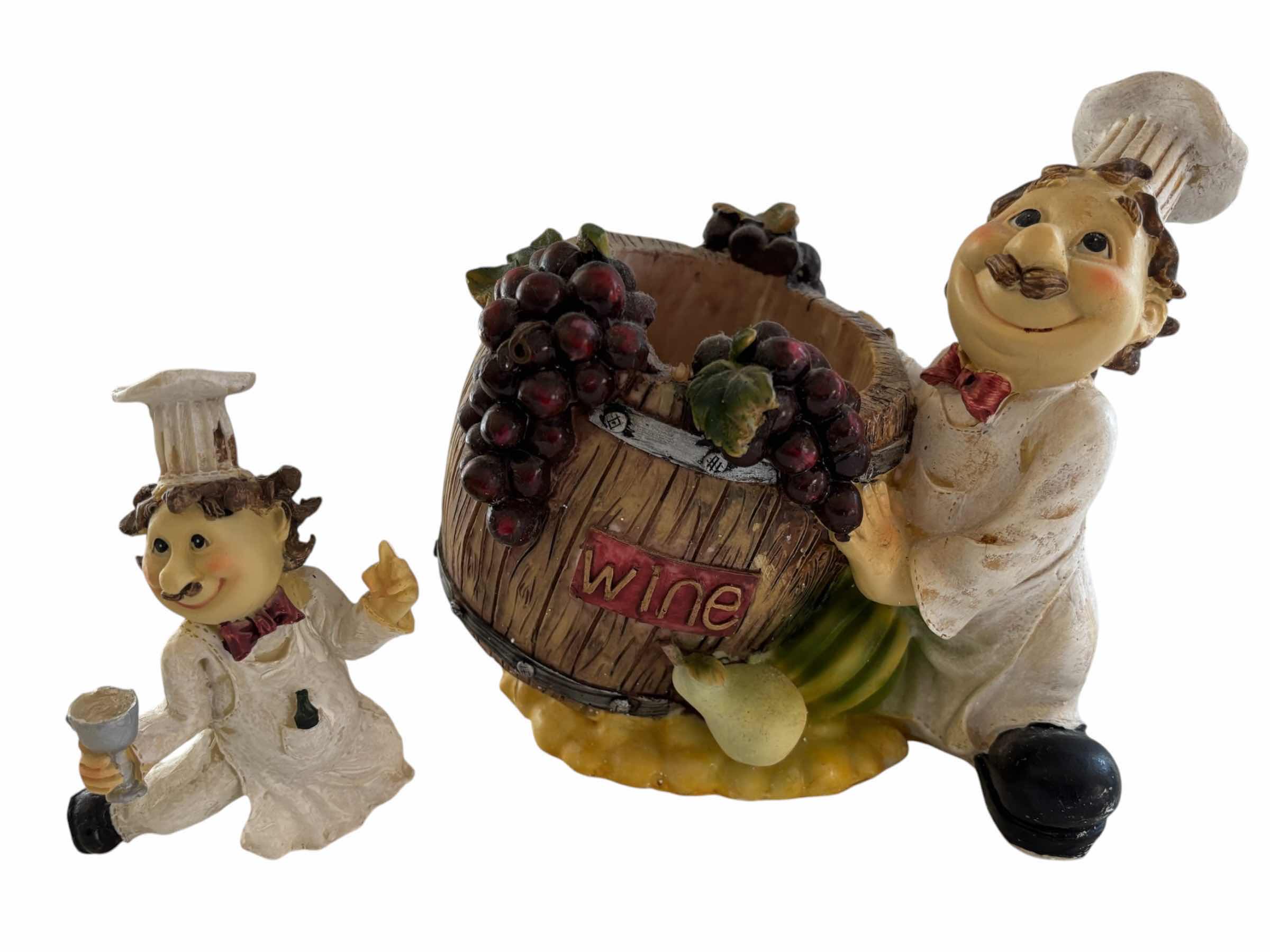 Photo 1 of WINE HOLDER W 2 CHEFS *SEE NOTES