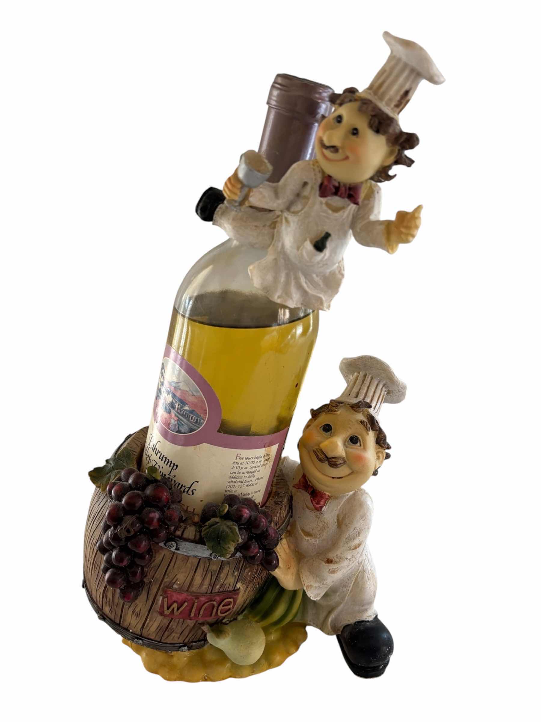 Photo 1 of WINE HOLDER W 2 CHEFS *SEE NOTES