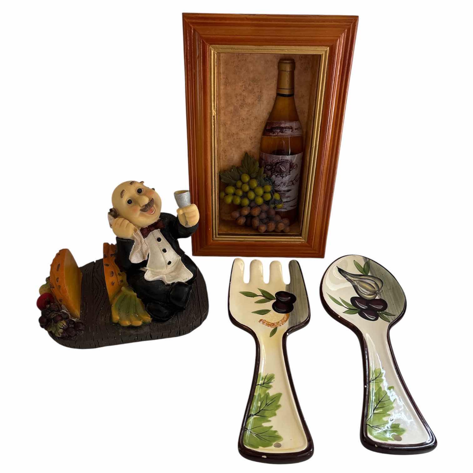 Photo 1 of VARIOUS WINE STYLE KITCHEN DECOR (4 PCS)
